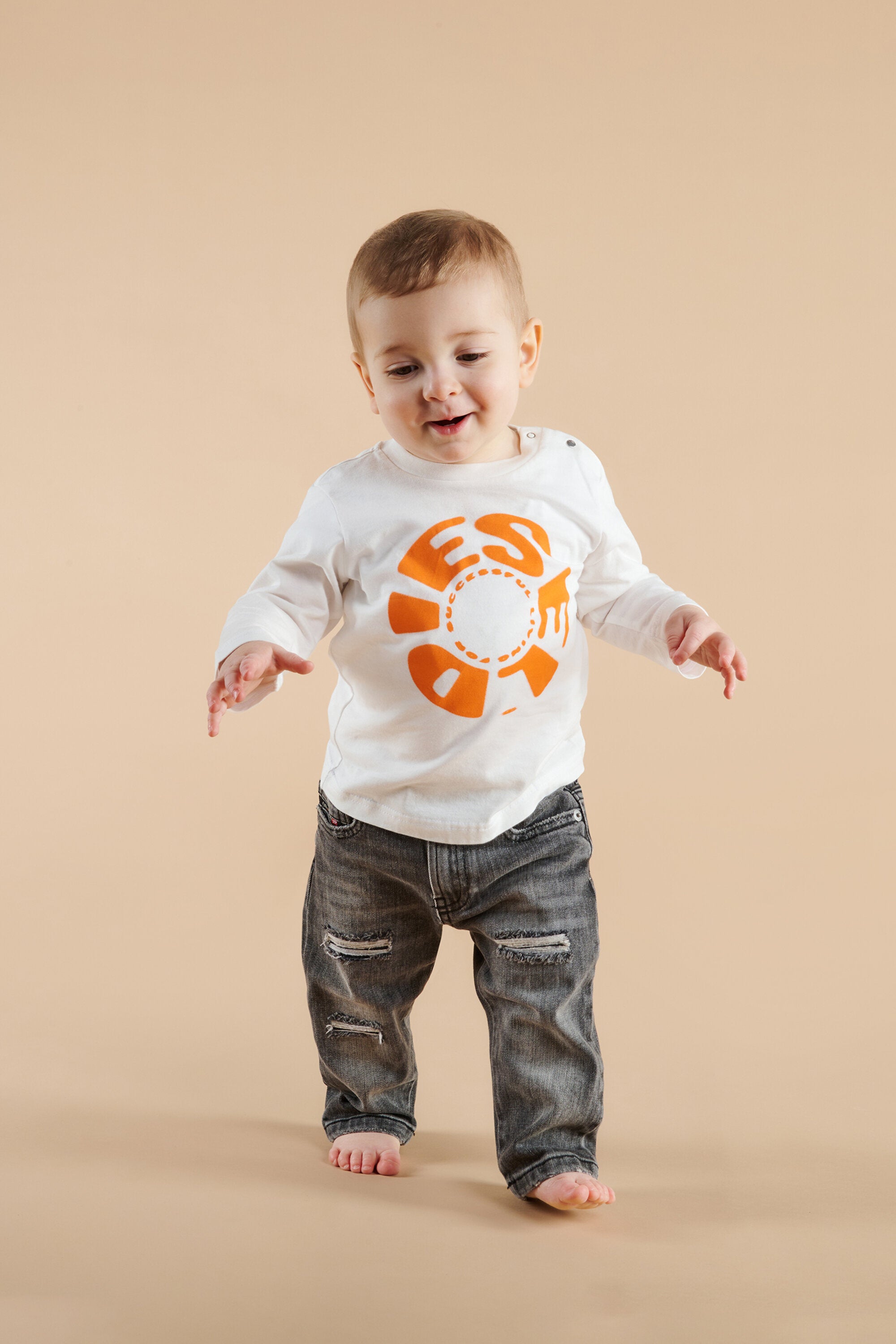 Vaqueros regular gris oscuro con rotos - D-Jools-B