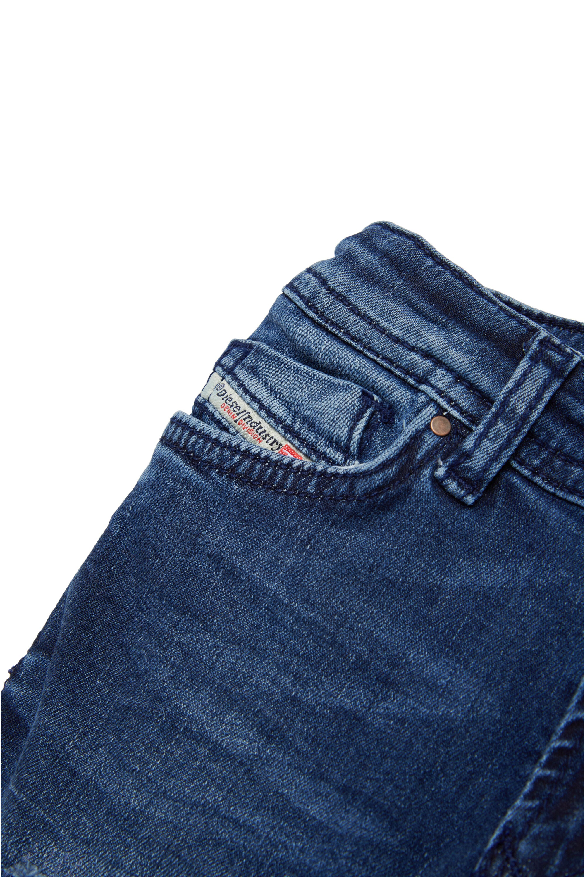 Dark skinny jeans with abrasions - D-Slinkie-B