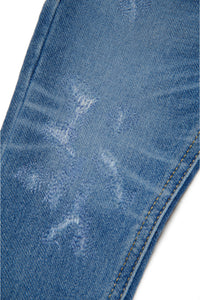 JoggJeans® straight azules con roturas - D-Jools-B
