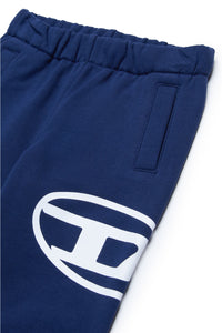 Fleece jogger trousers with oval D logo