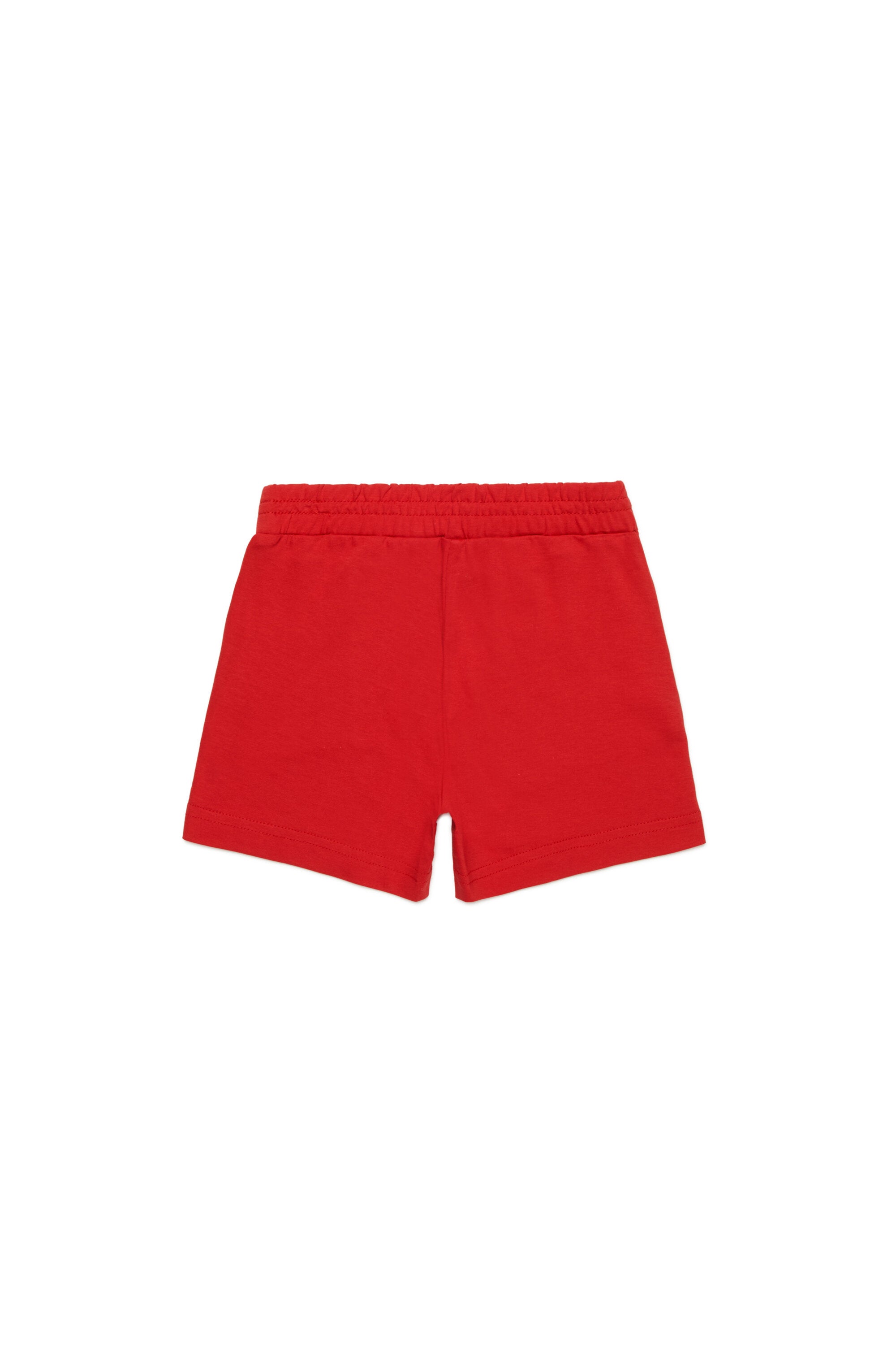 Cotton jersey branded shorts