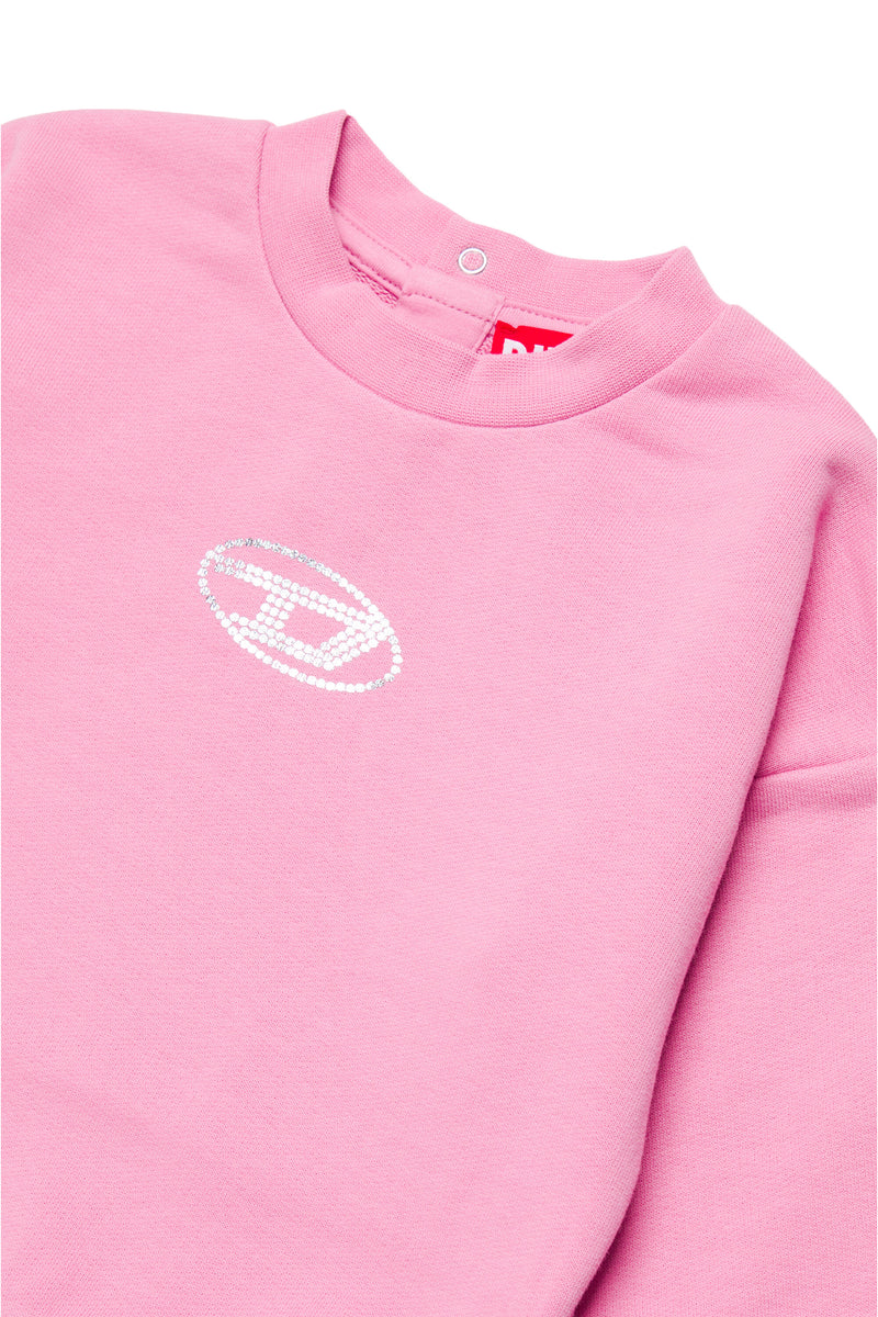 DIESEL baby crew-neck sweatshirt with oval D logo | BRAVE KID