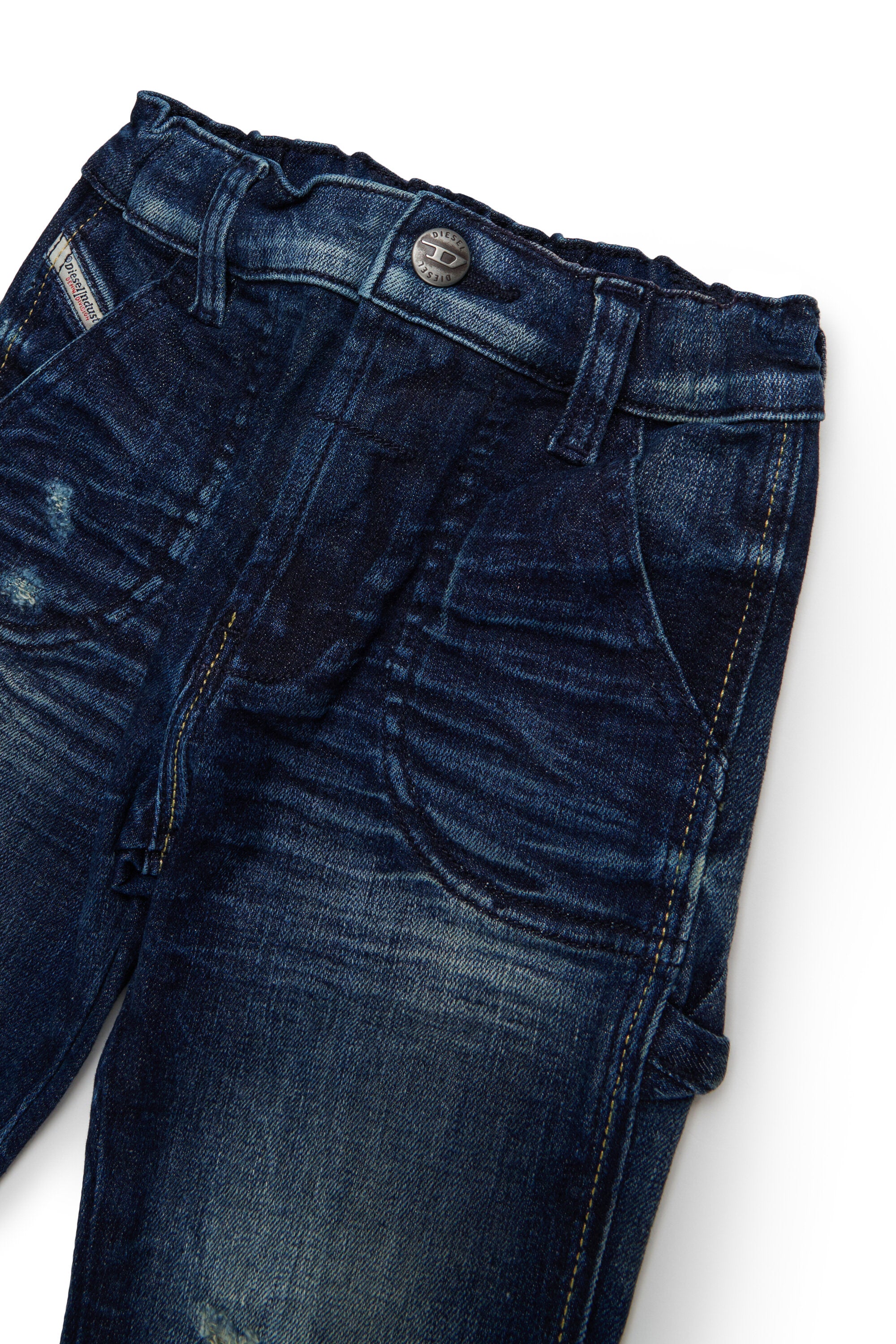 Vaqueros relaxed azul oscuro con rotos - D-Bart-B