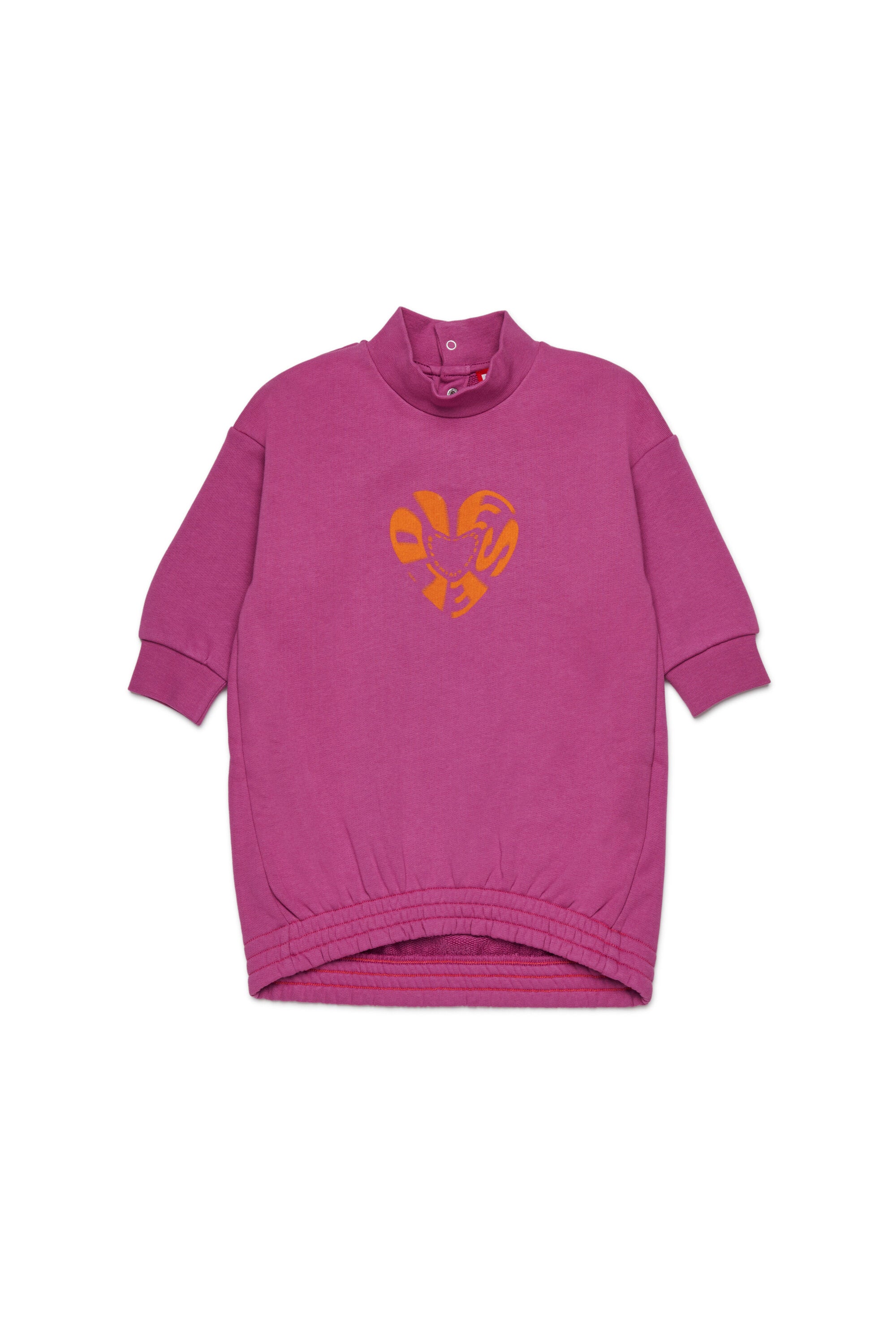 Vestido en forma de huevo con gráfico Diesel Heart