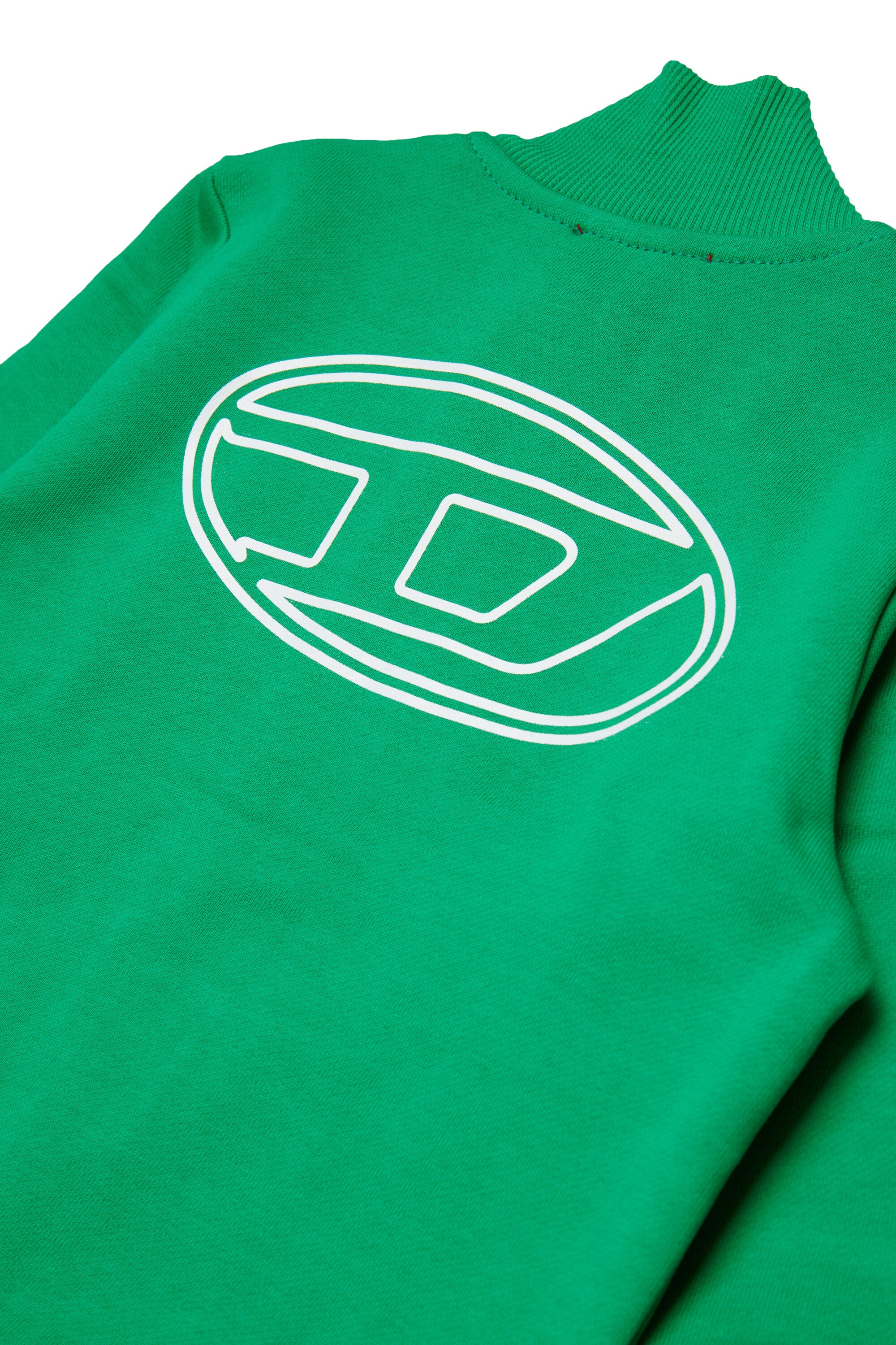 Sudadera con cremallera completa y logotipo maxi Oval D