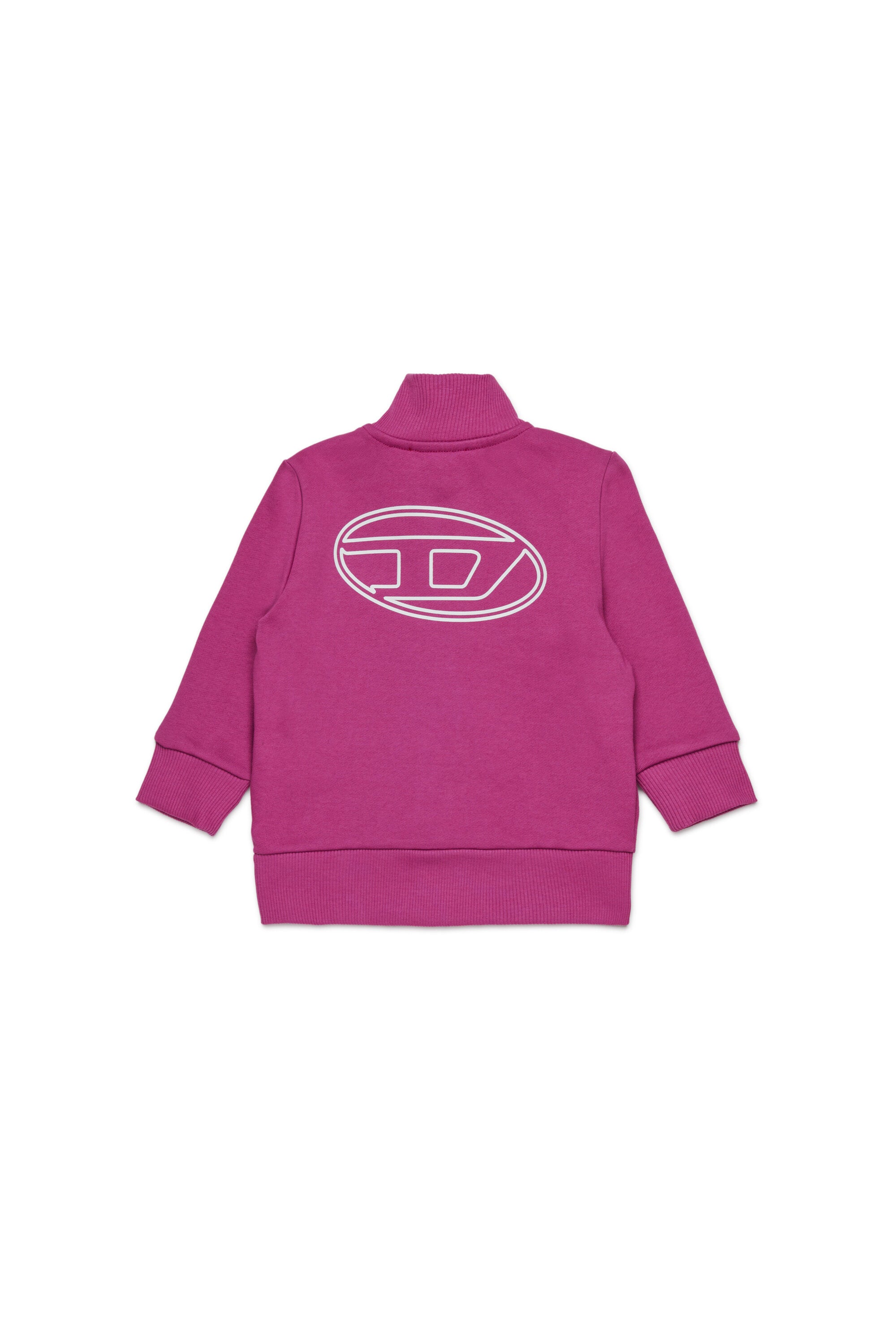 Sudadera con cremallera completa y logotipo maxi Oval D