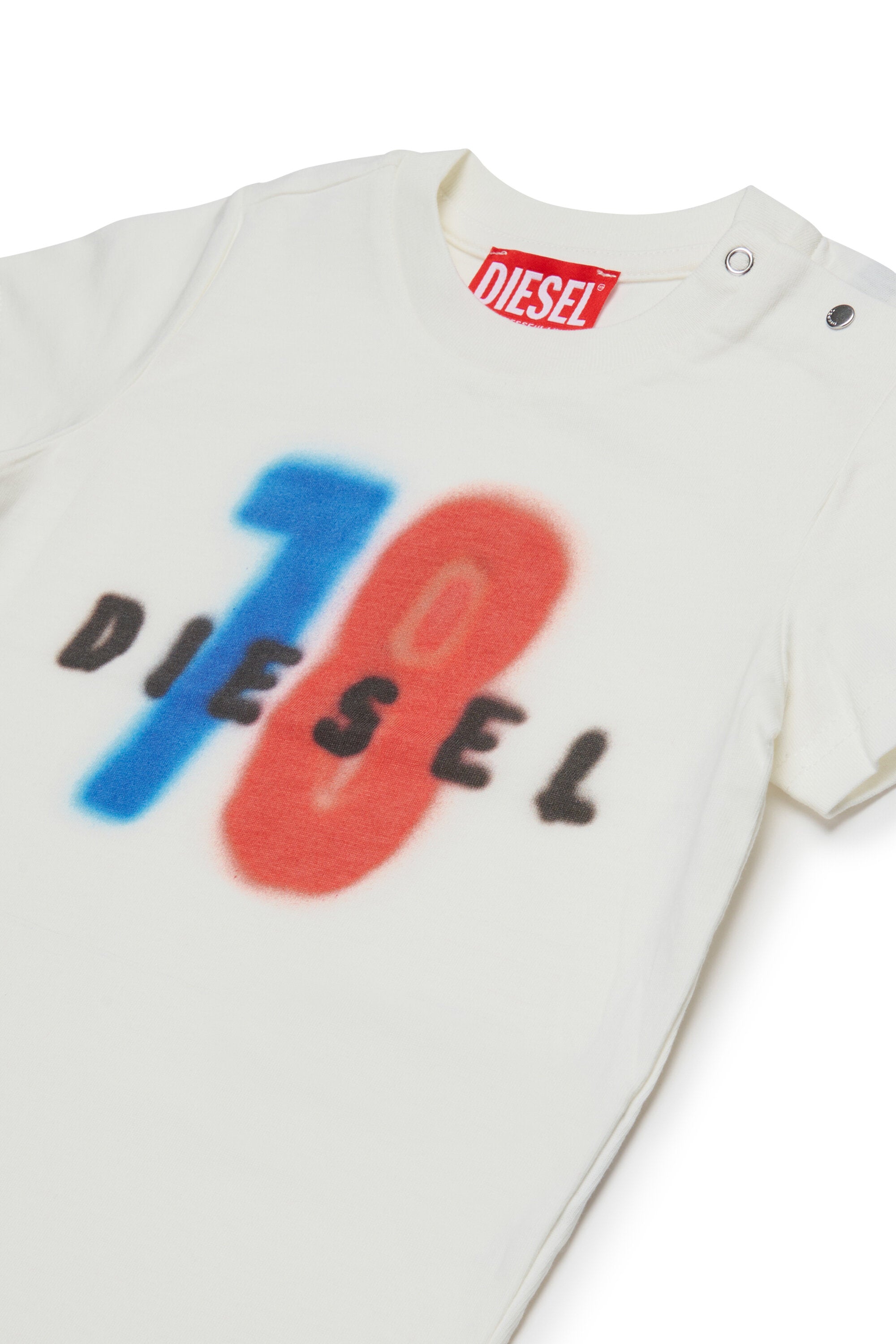 Camiseta de jersey con gráfico desteñido Diesel 78
