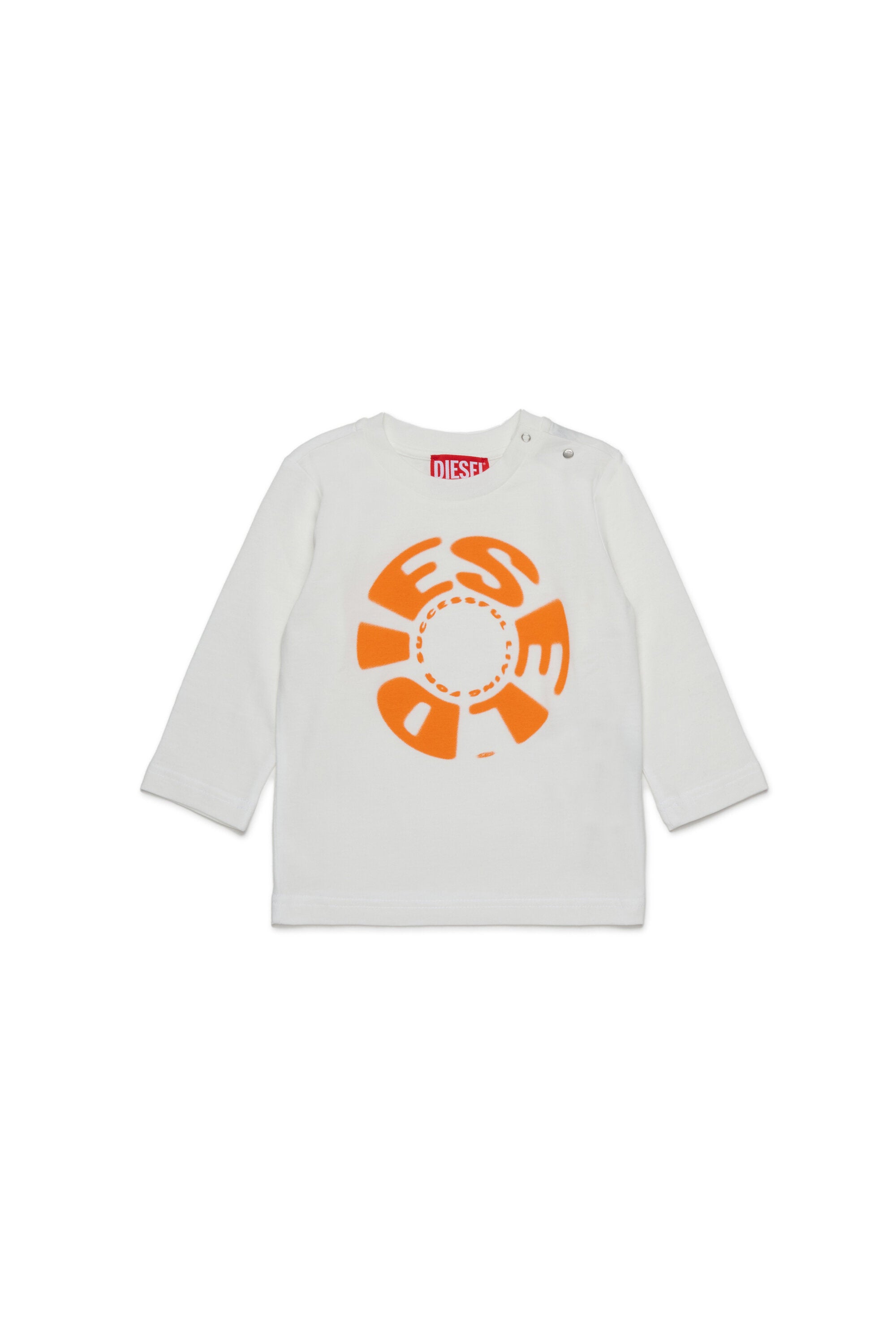 Camiseta de manga larga de jersey con estampado Diesel Circular