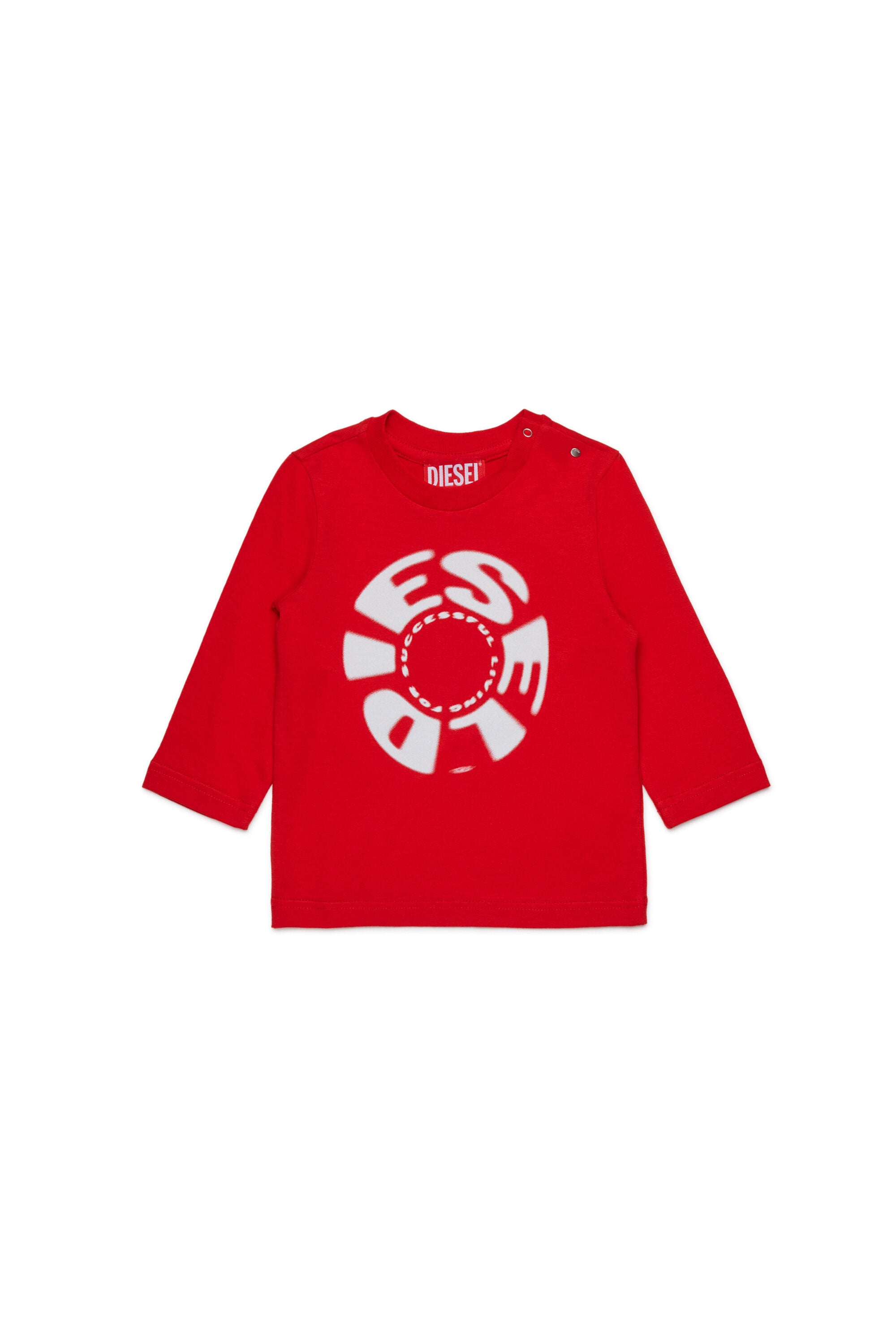 Camiseta de manga larga de jersey con estampado Diesel Circular