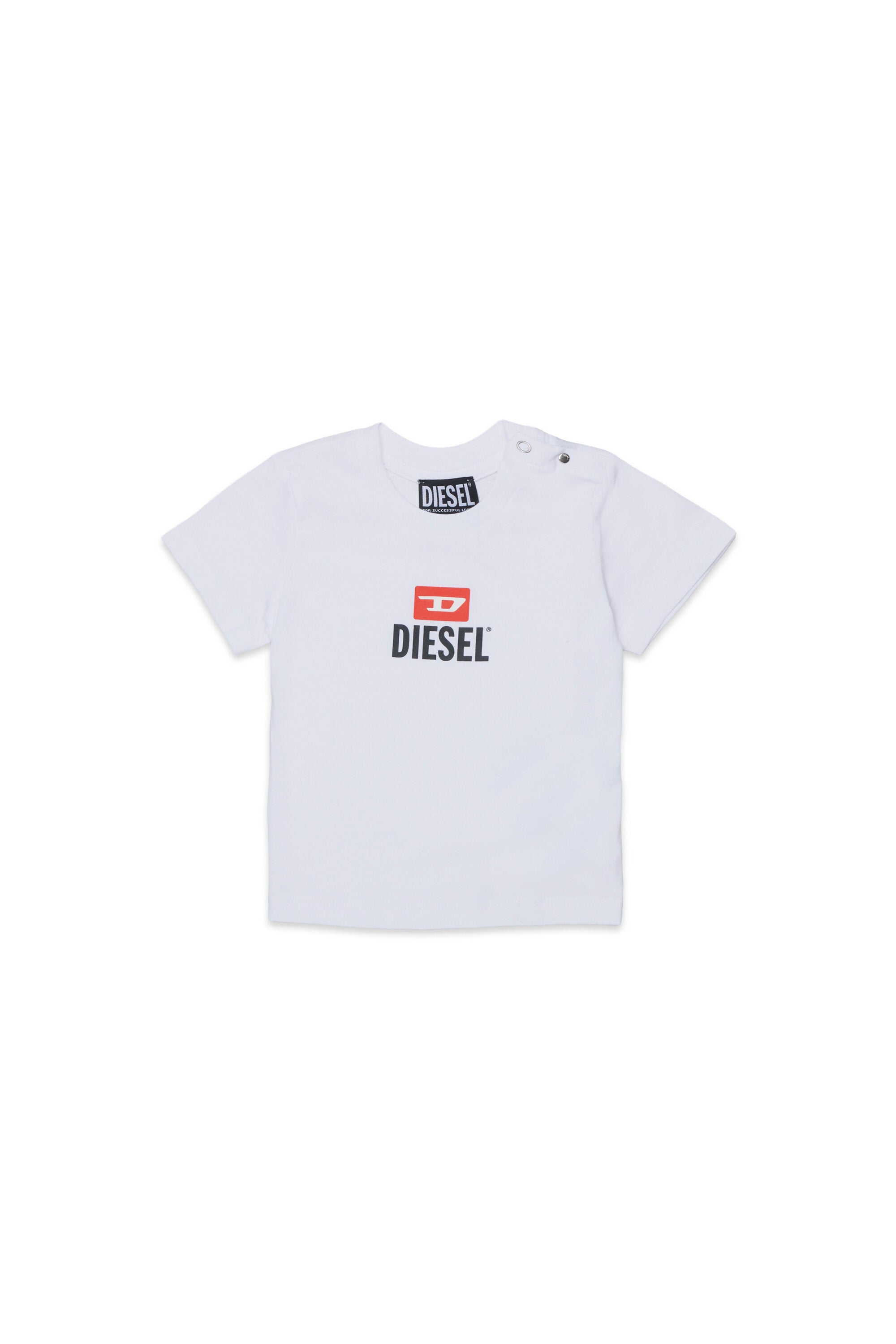 Camiseta de cuello redondo con logo