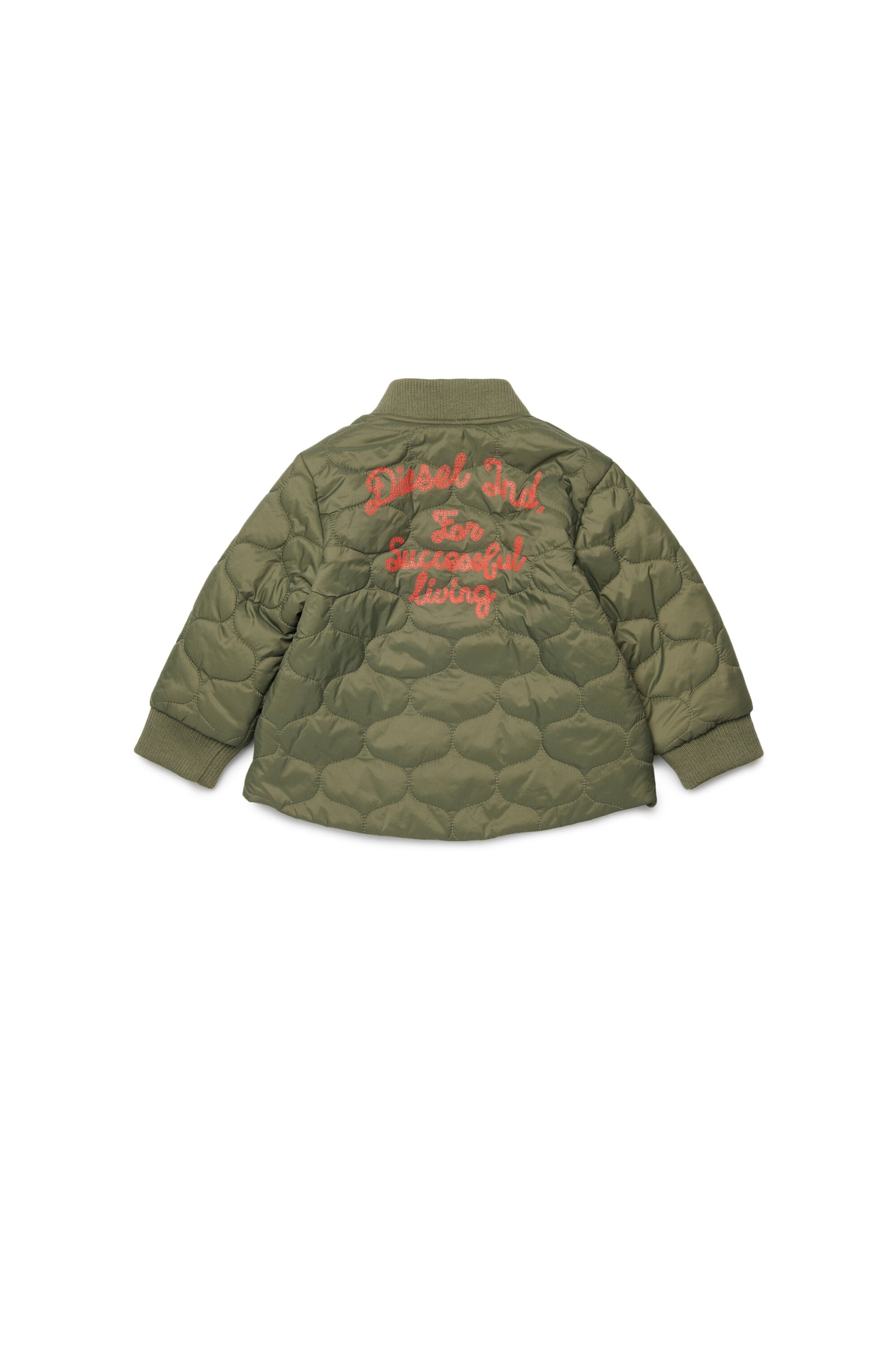 Chaqueta acolchada ligera con logo estampado