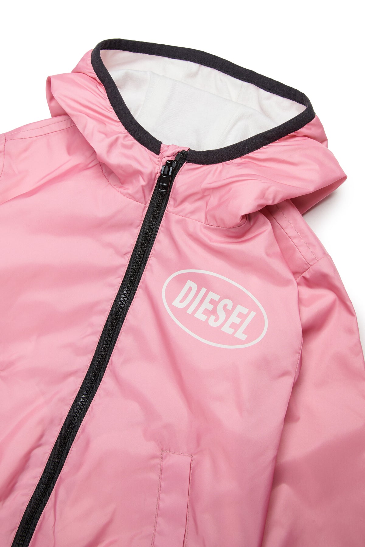 Windbreaker with printed logo