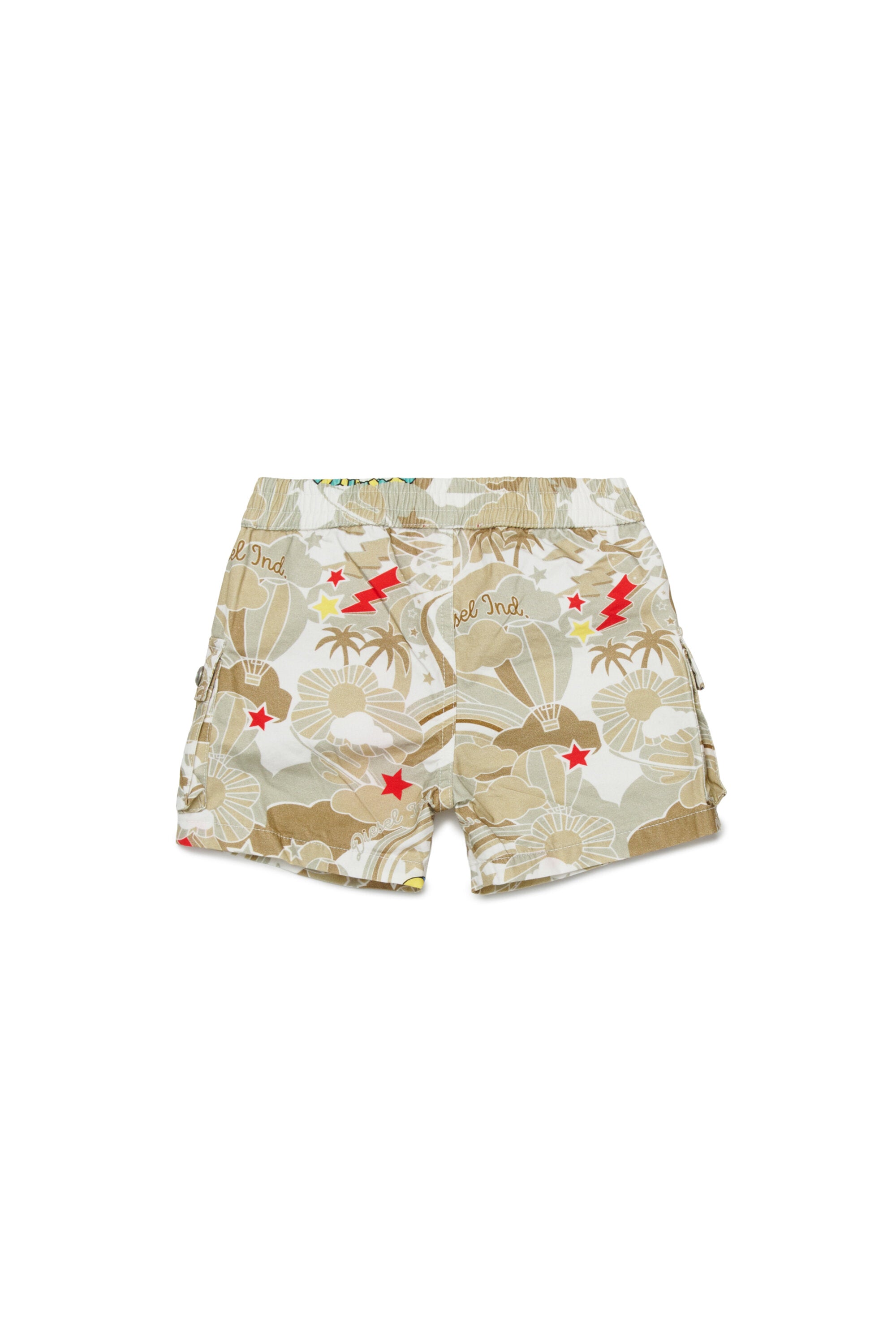 Cargo shorts with logo