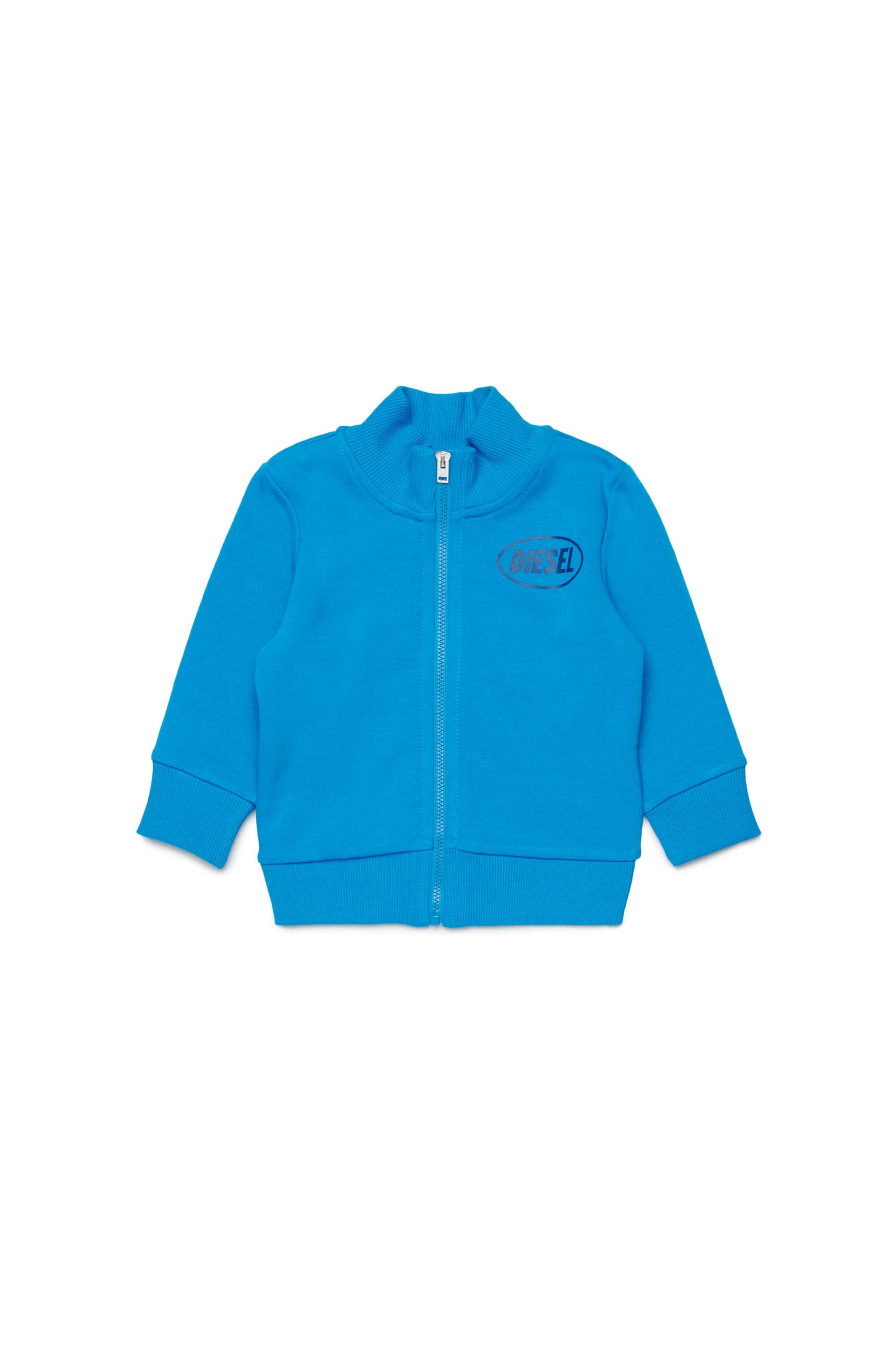 Sudadera con cremallera completa y logo