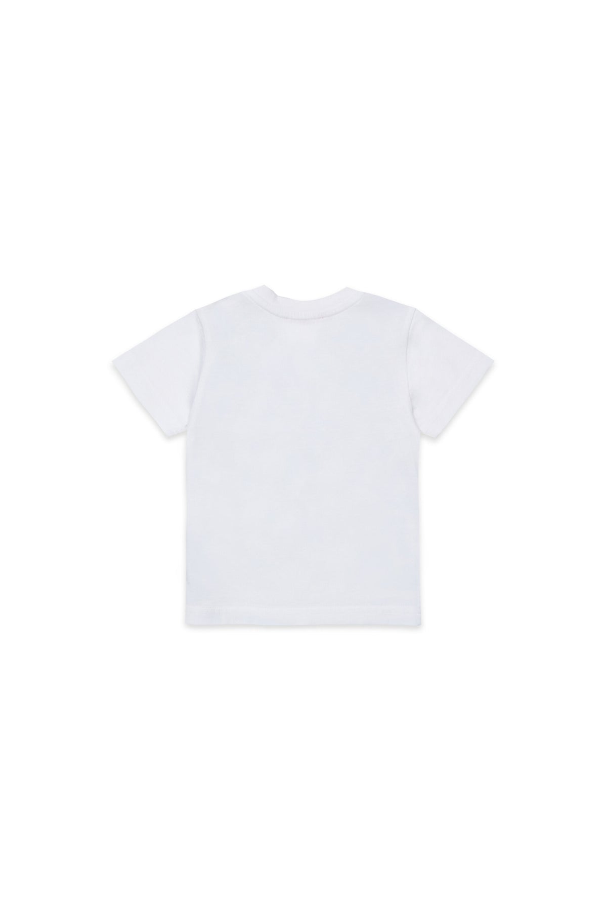 T-shirt with denim vest-effect print