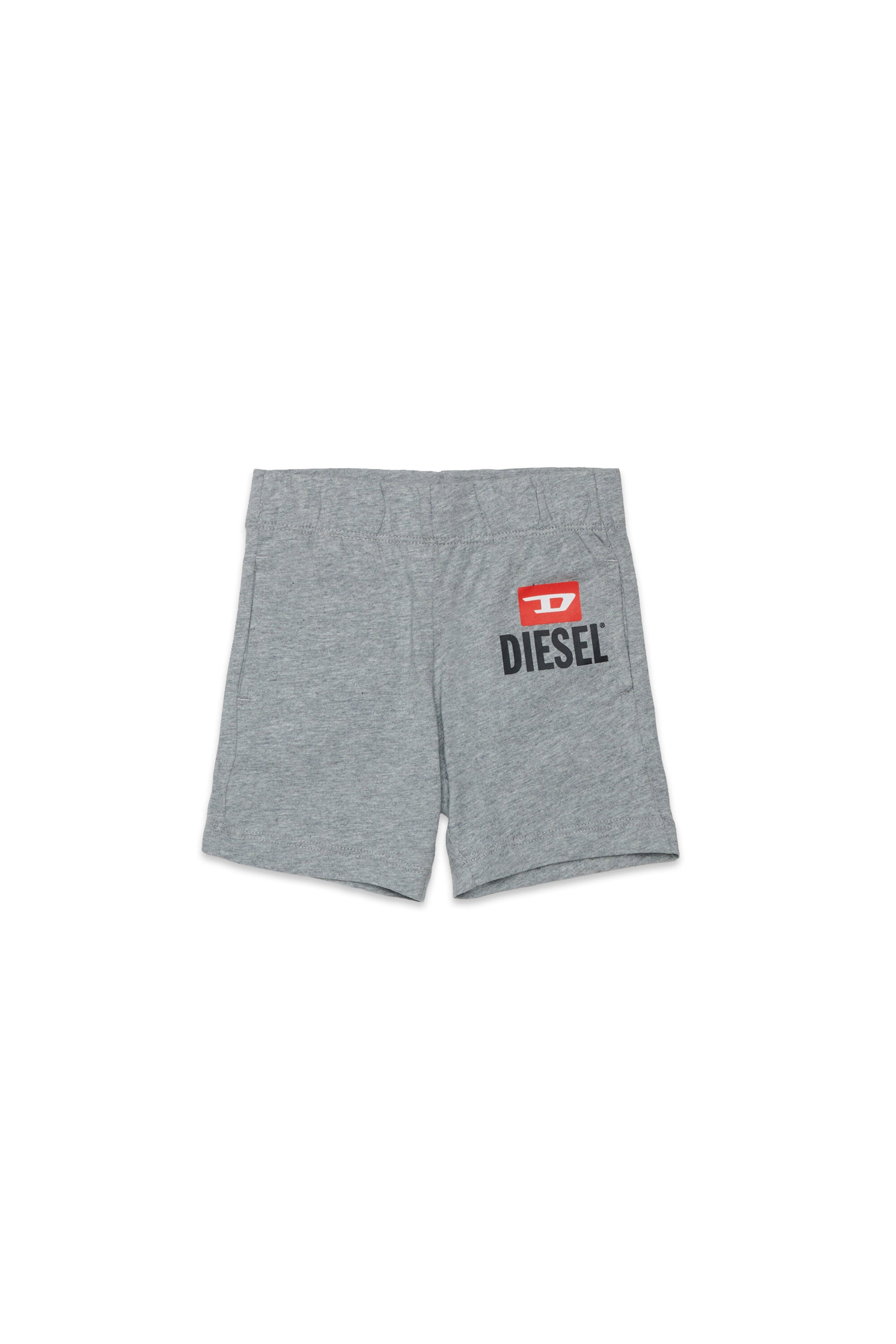 Fleece shorts with logo