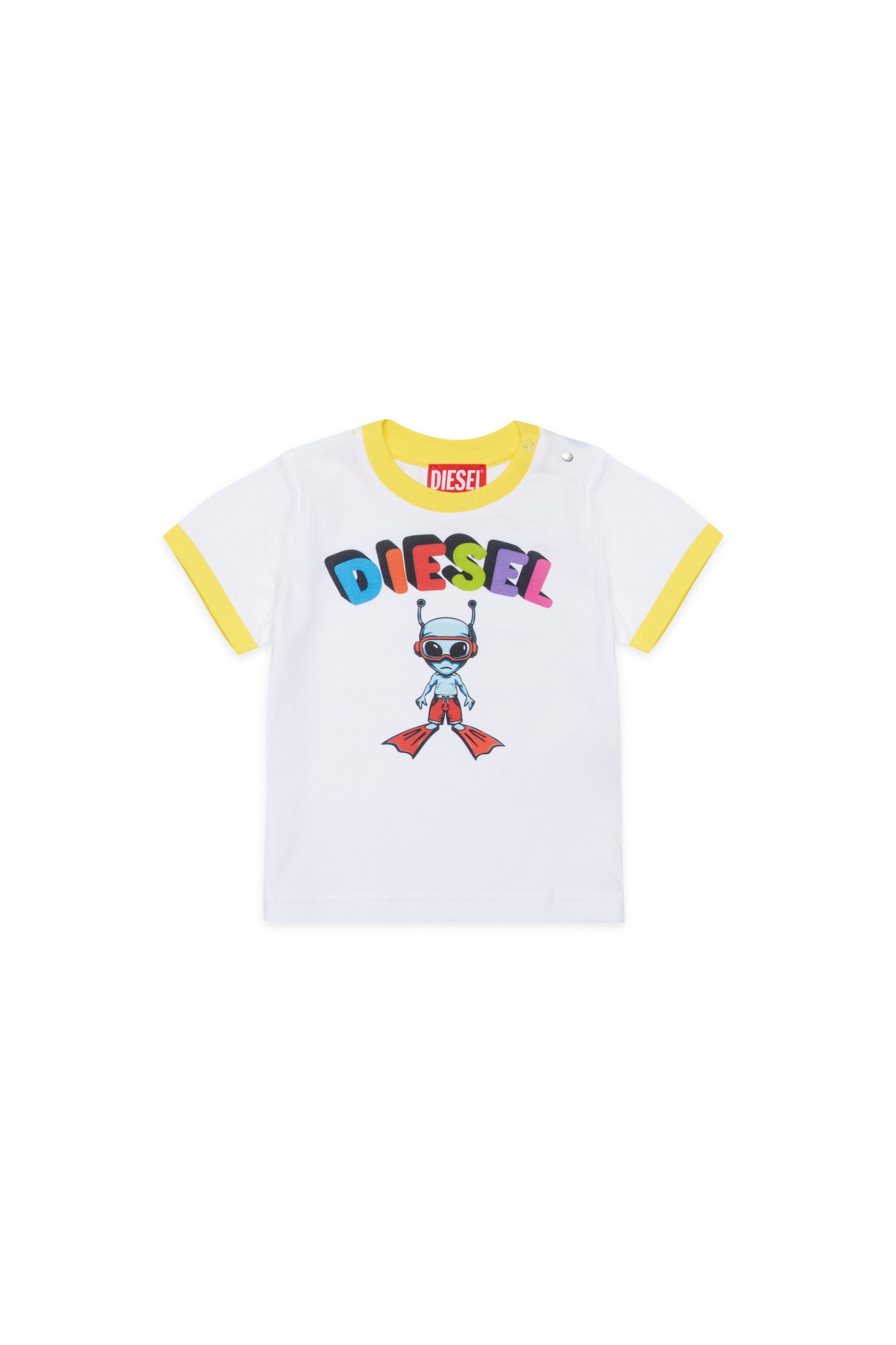 T-shirt with logo and front pattern