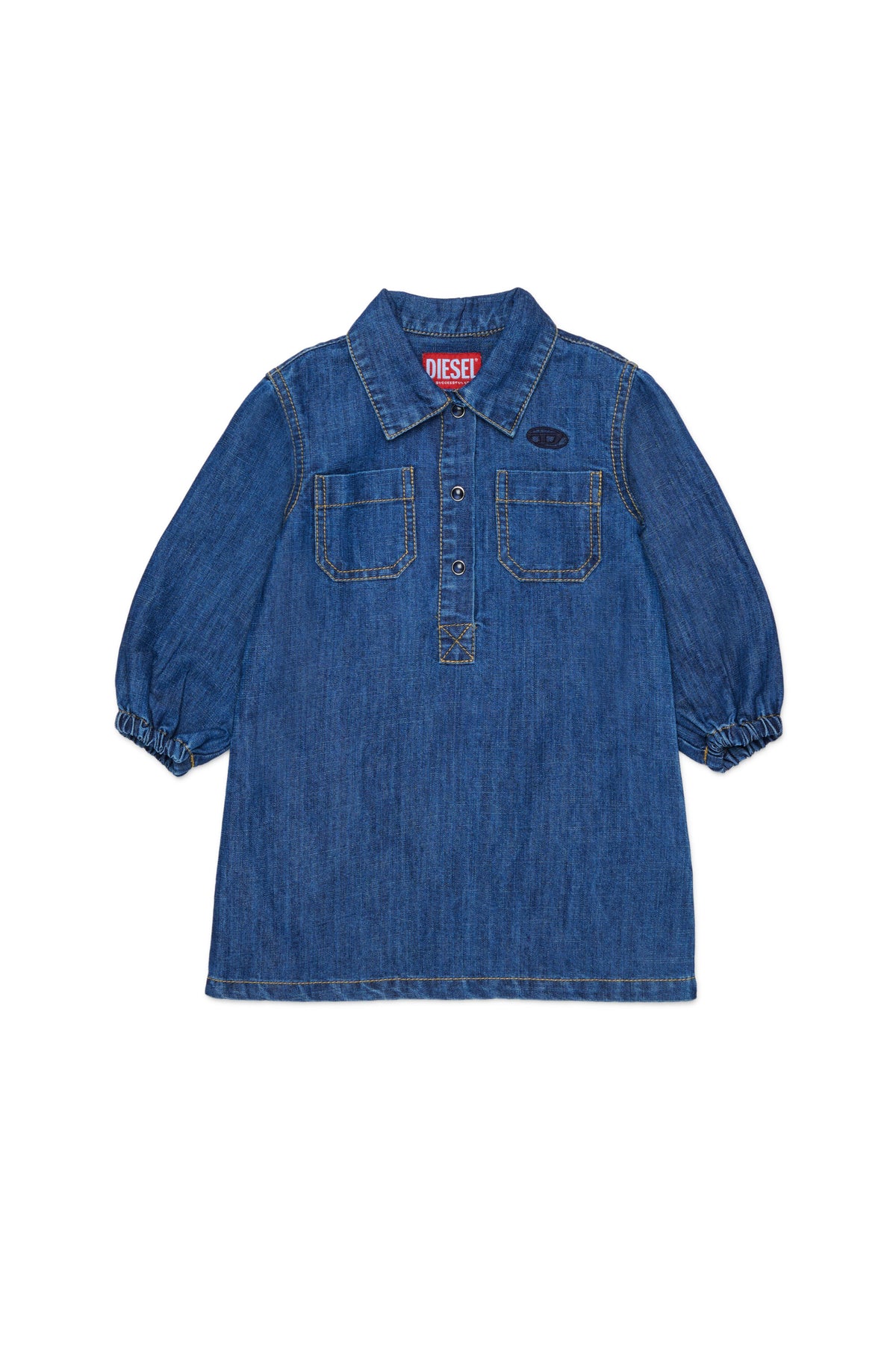 Vestido vaquero con logo