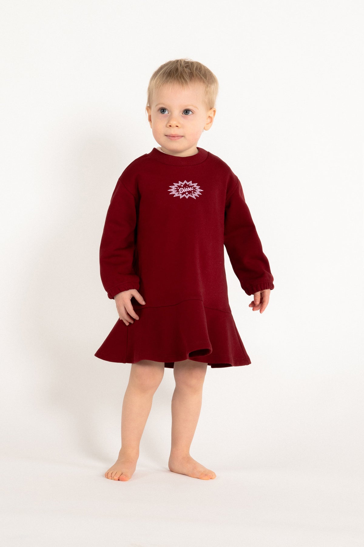 Vestido sudadera con logo