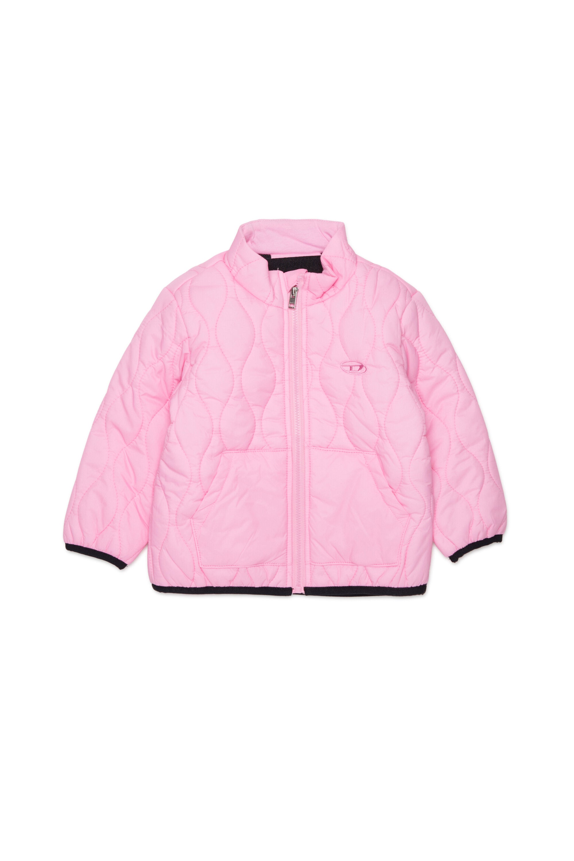 Chaqueta acolchada con logo estampado