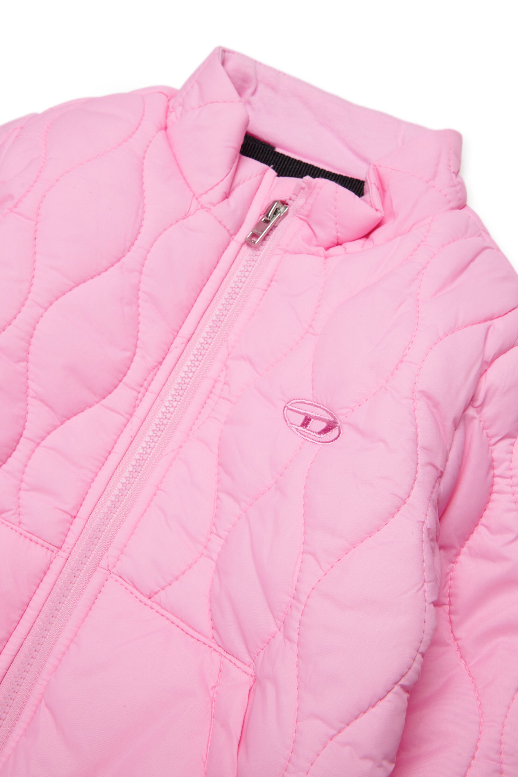 Chaqueta acolchada con logo estampado