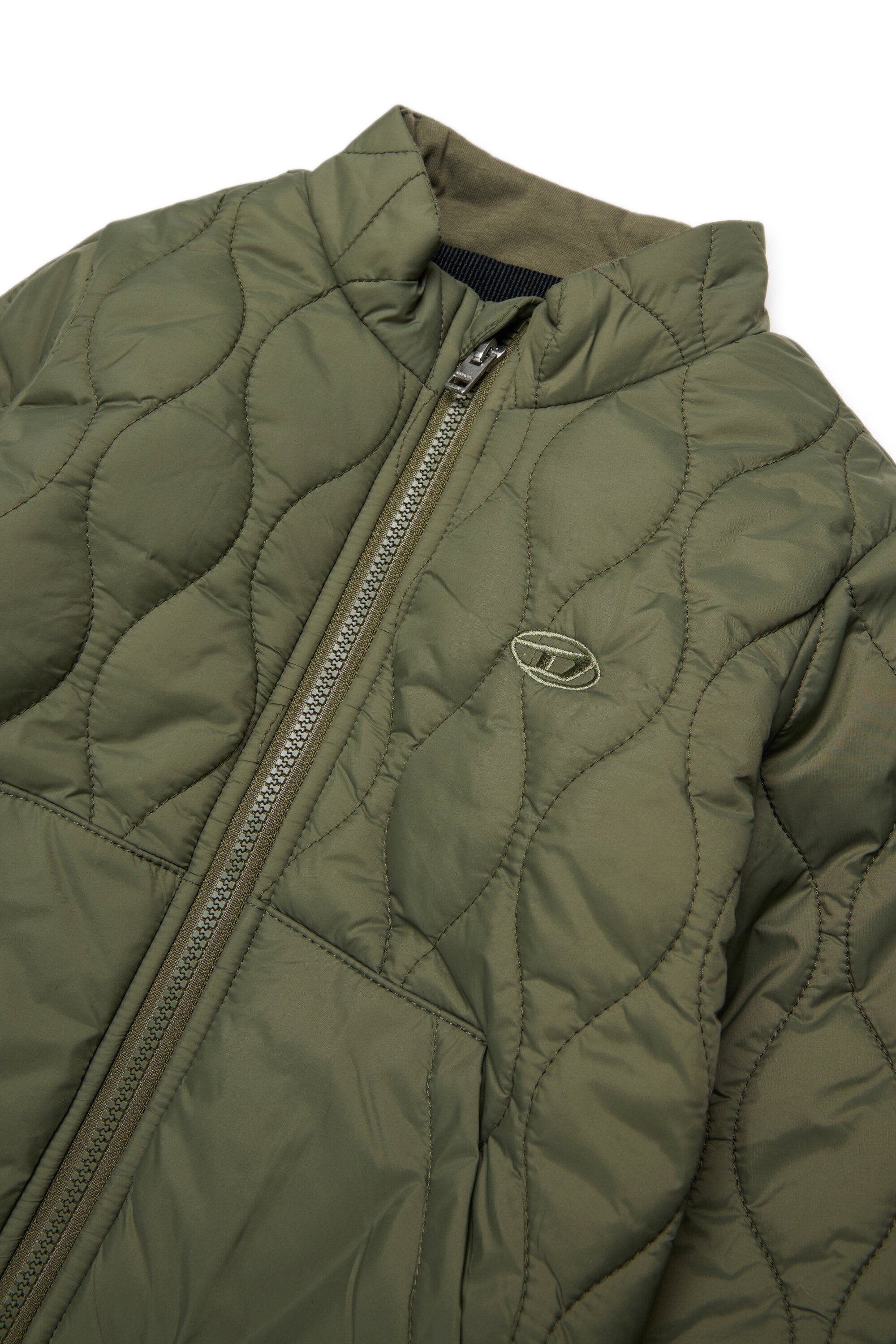 Chaqueta acolchada con logo estampado