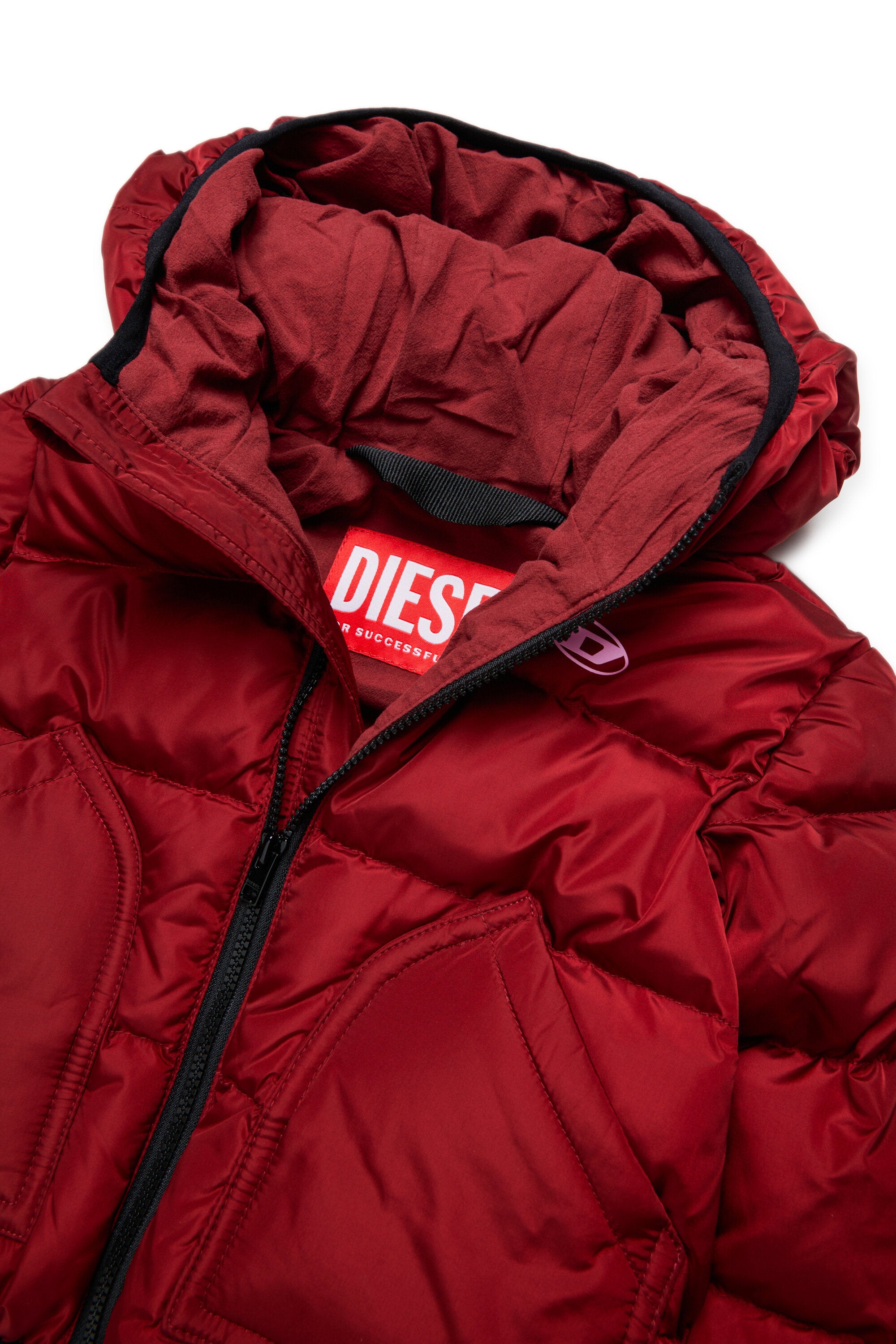 Chaqueta acolchada con logo