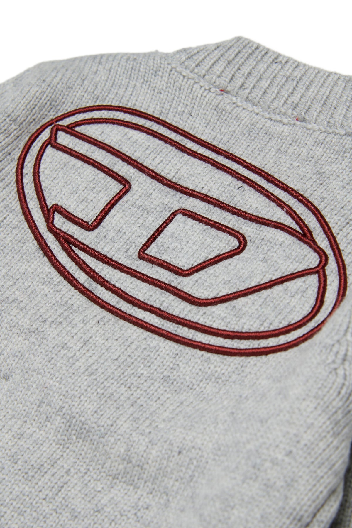 Cardigan with logo on the back