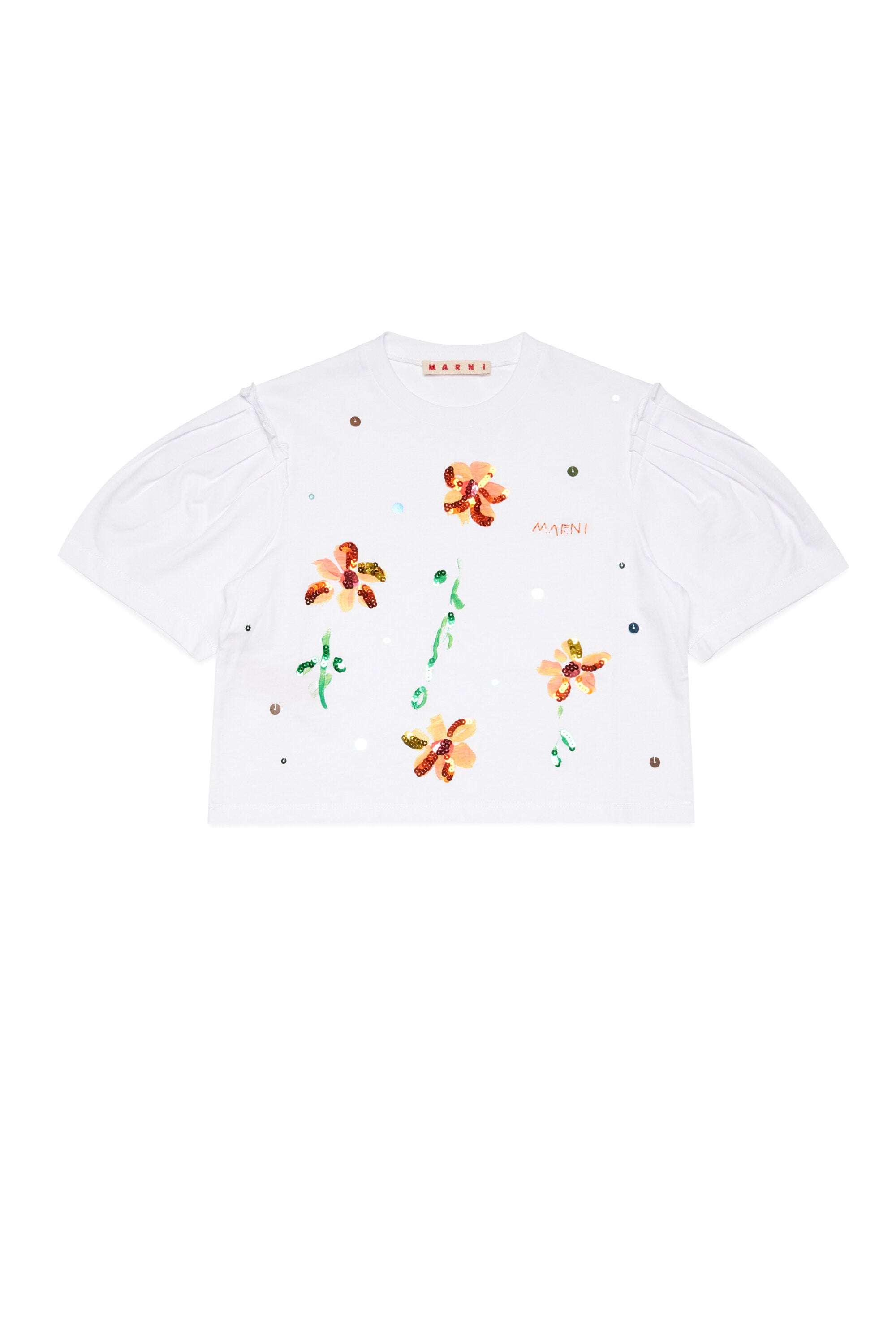 Camiseta con motivos florales