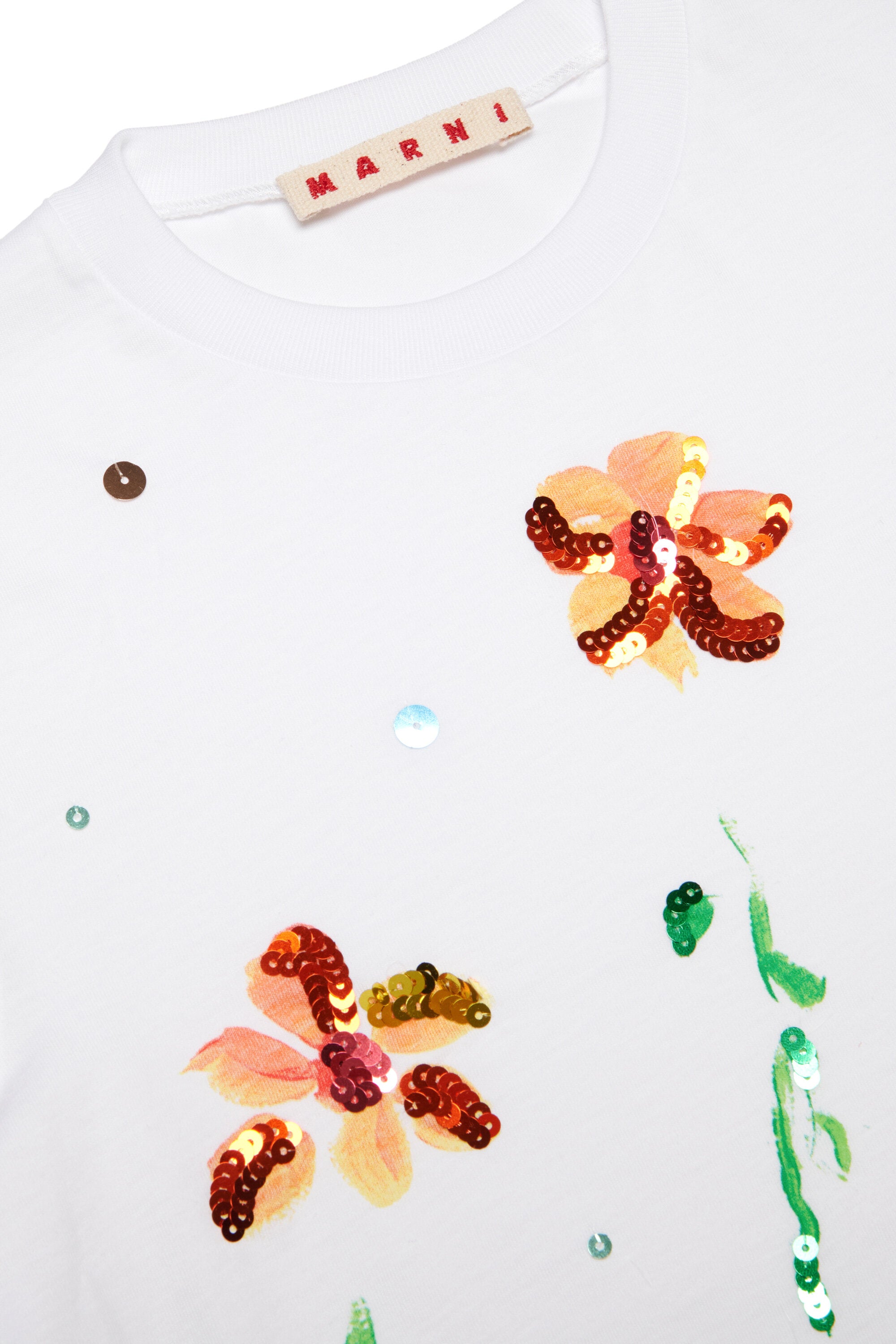 Camiseta con motivos florales