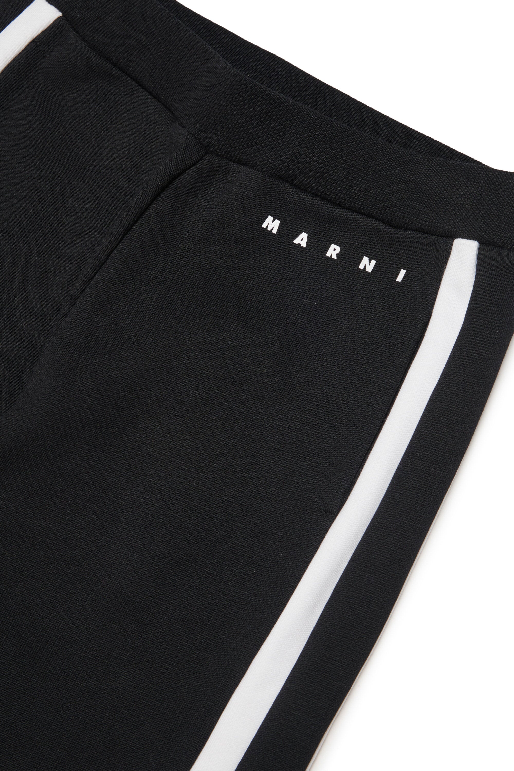 Jogger pants with colorblock bands