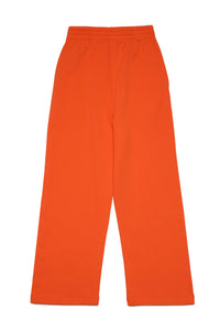 Pantalones en chándal de corte amplio con marca