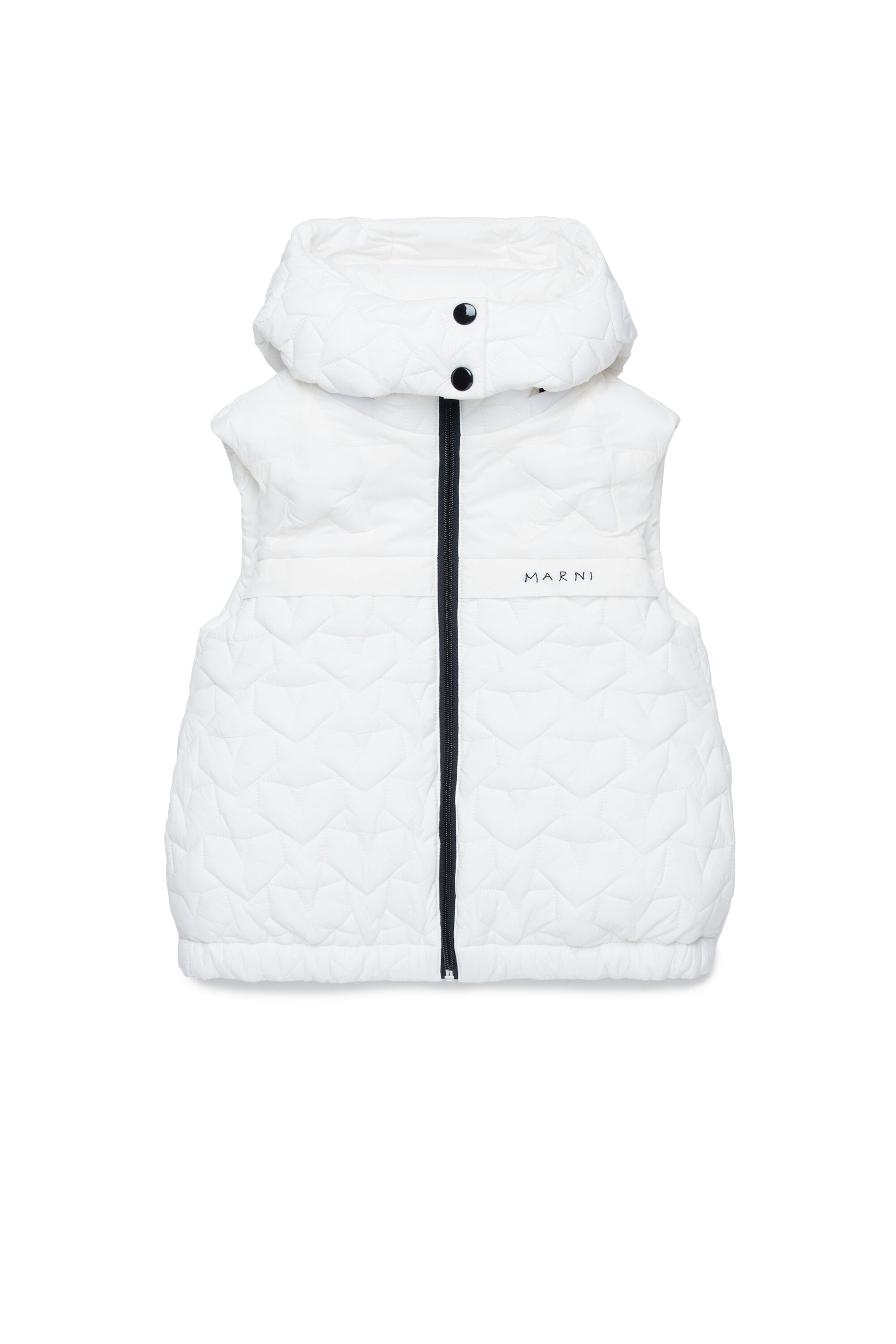 Sleeveless padded jacket with stars