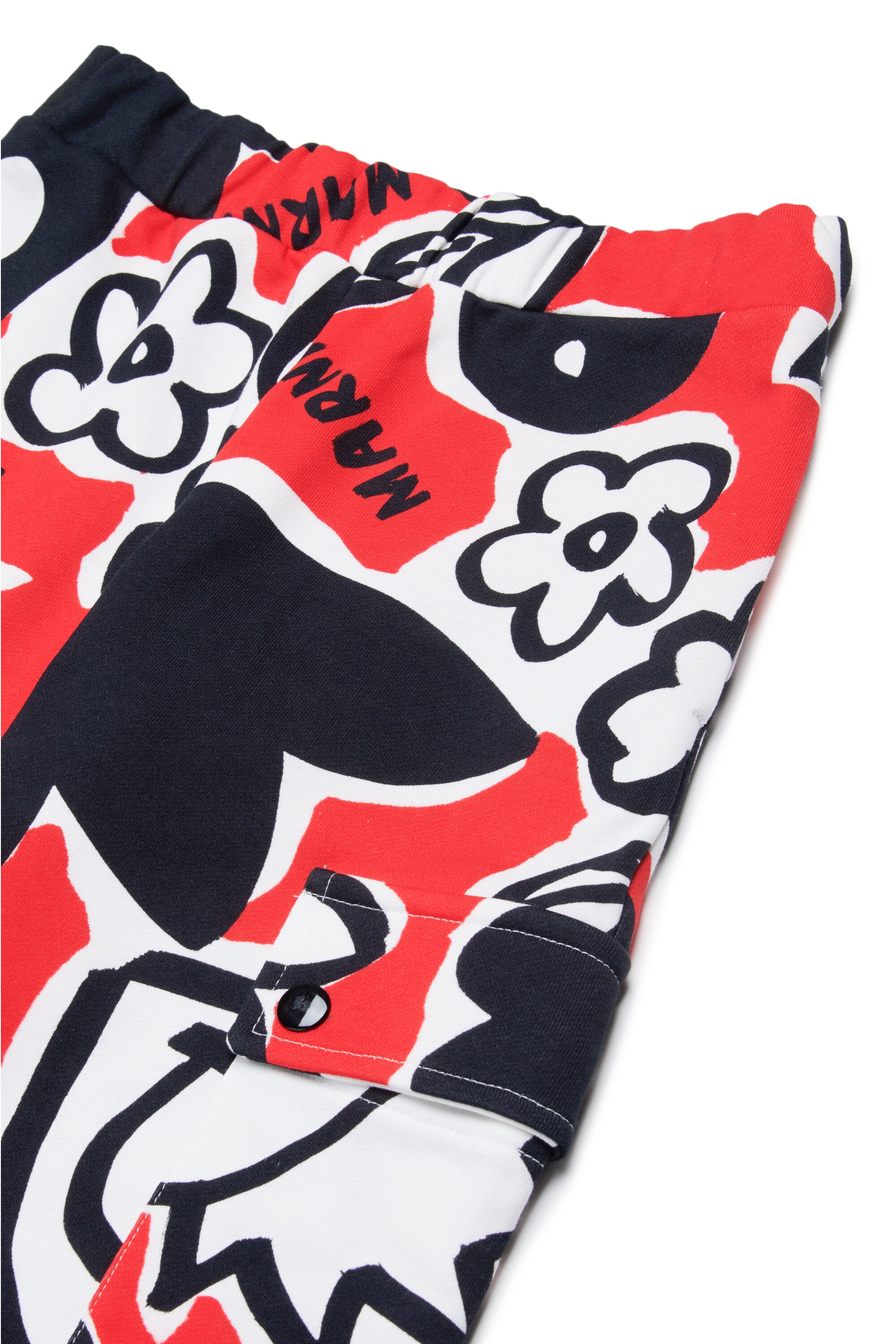 All-over Blossom fleece trousers