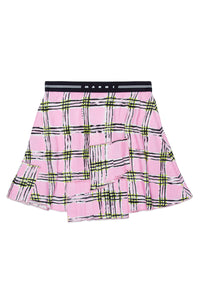 All-over check-check skirt