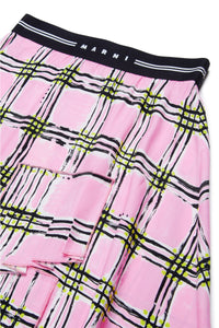 All-over check-check skirt