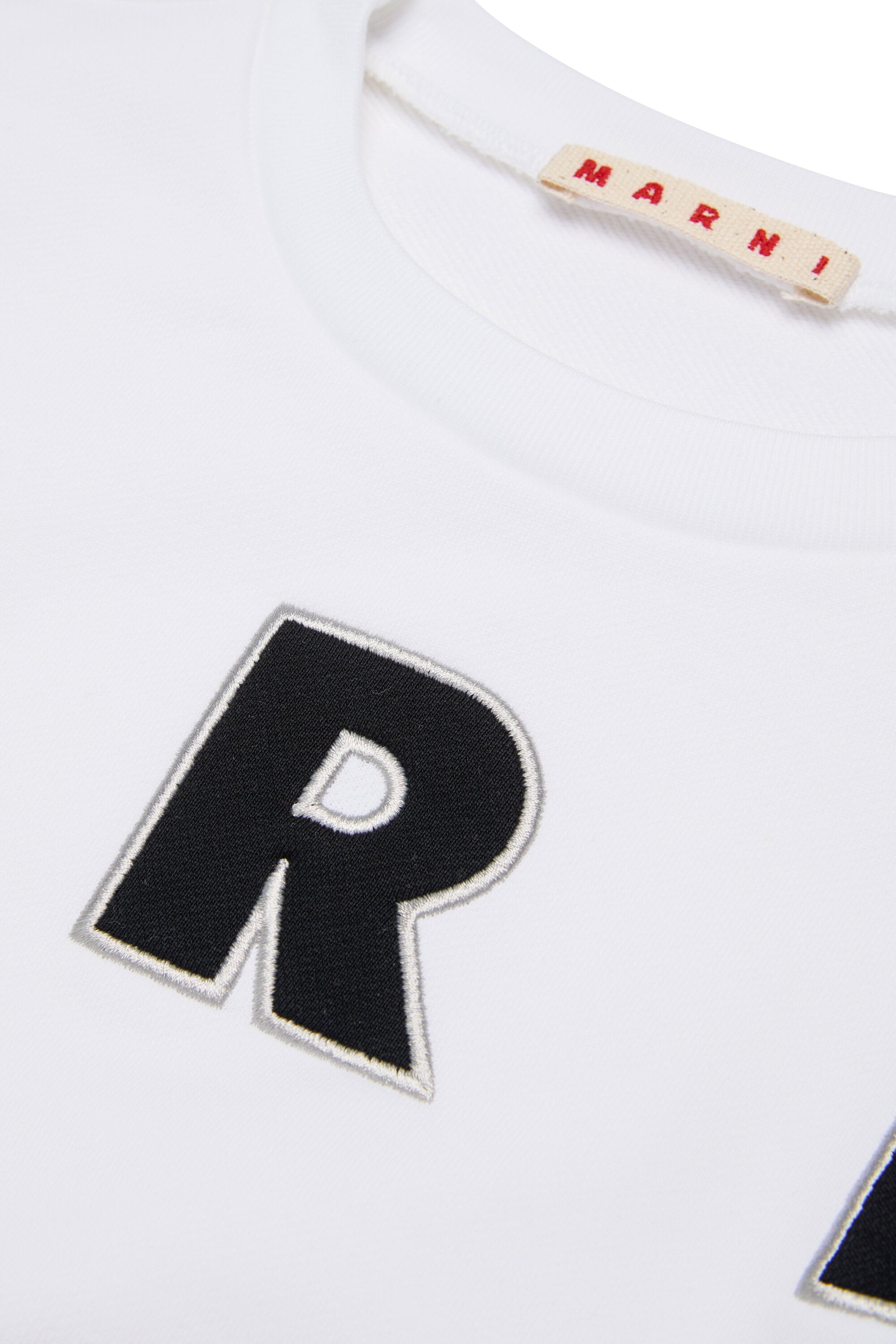 Sudadera de cuello redondo con logo MARNI Patch bordado.