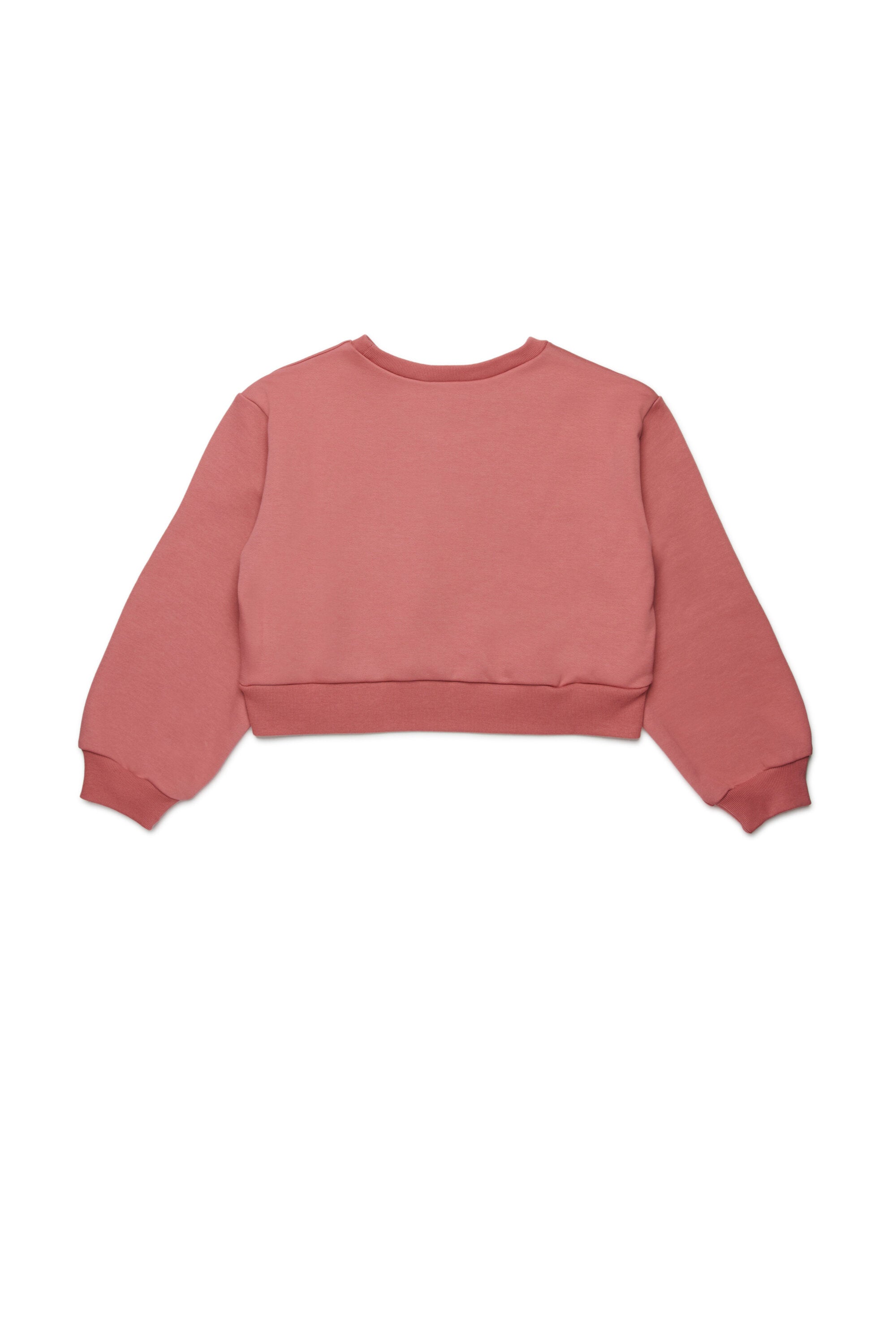 Cropped crew-neck sweatshirt with embroidered Marni patch logo