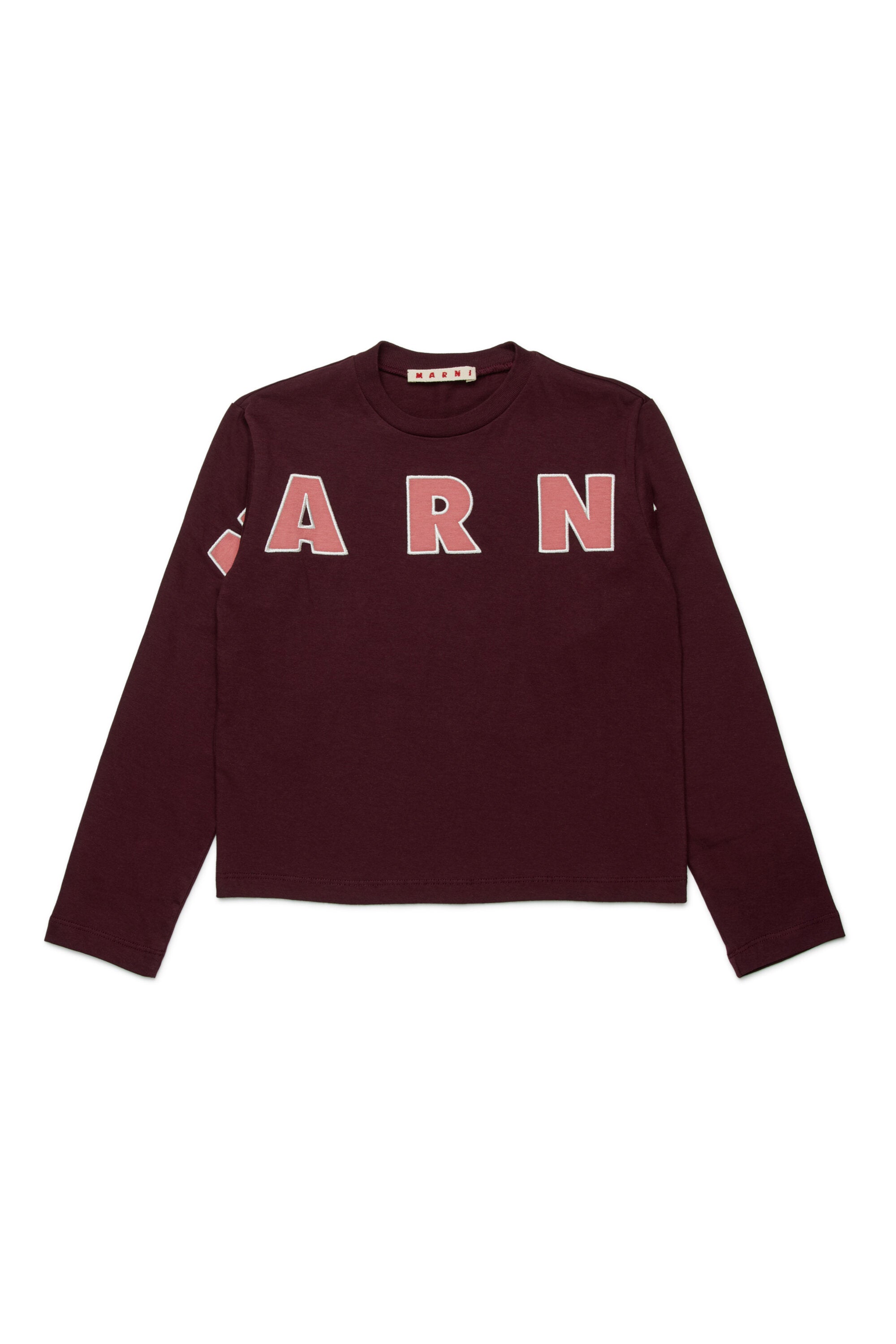 Camiseta de manga larga con logo bordado