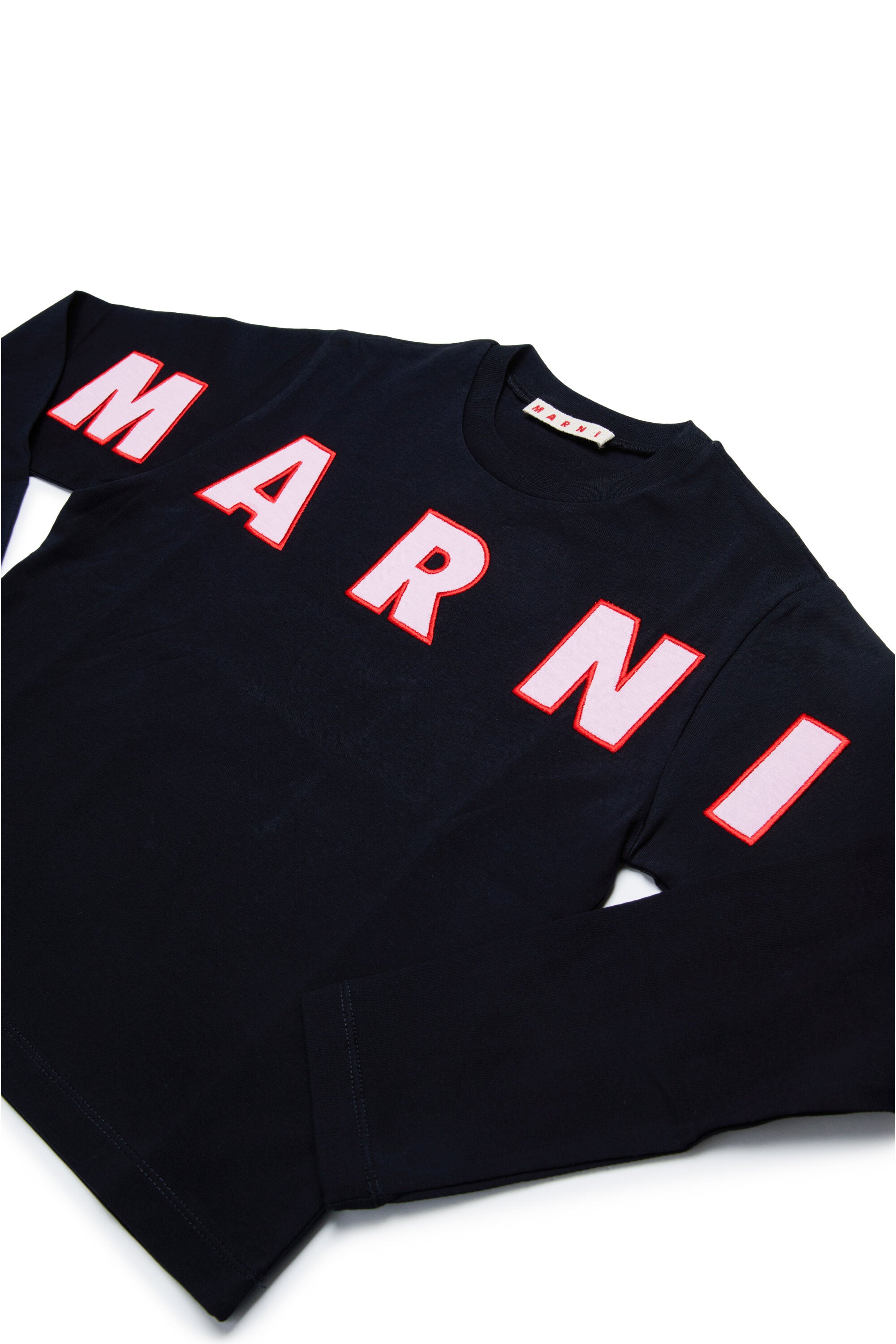 Long-sleeved T-shirt with embroidered logo