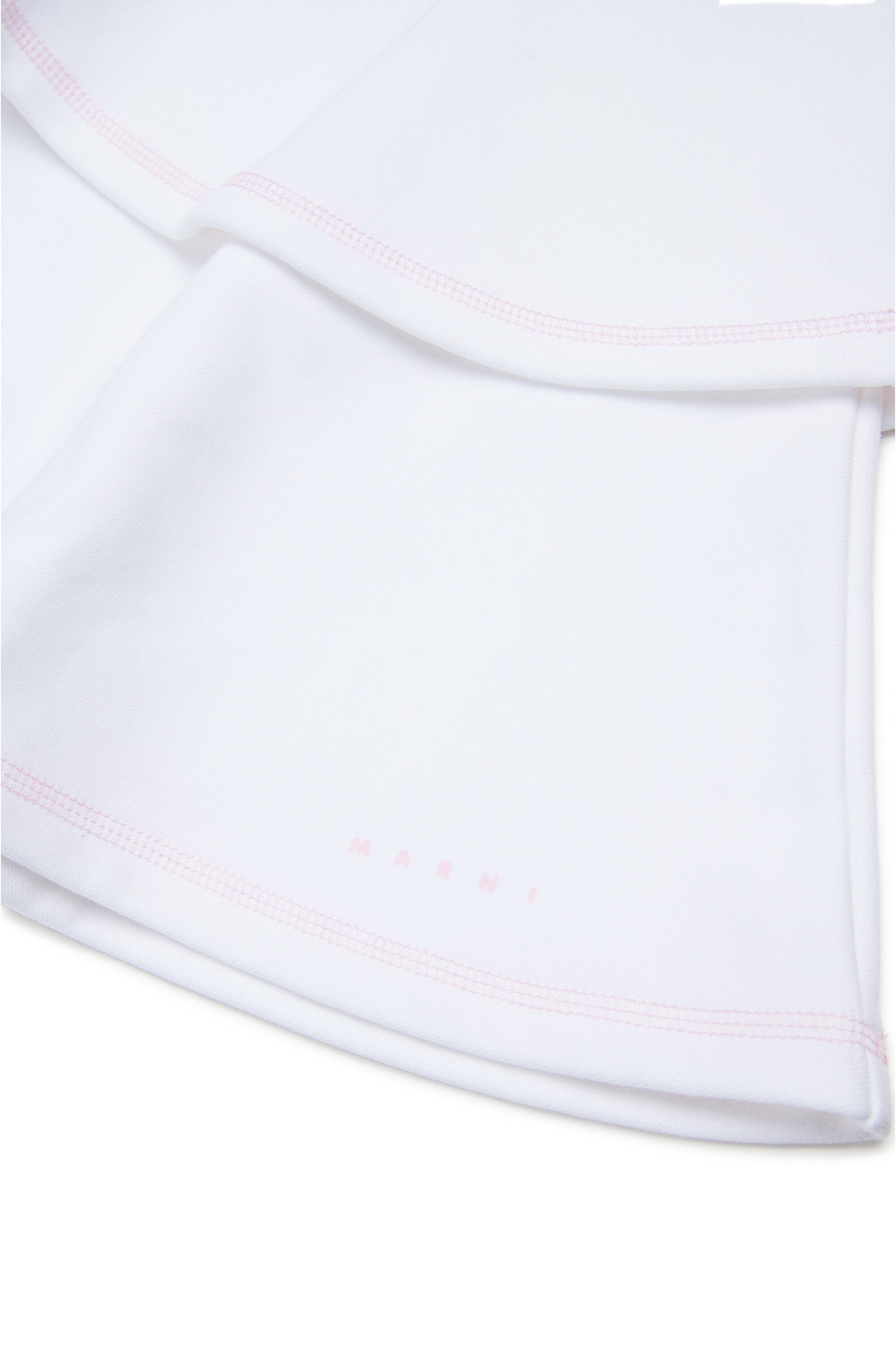 Falda de felpa con volantes dobles