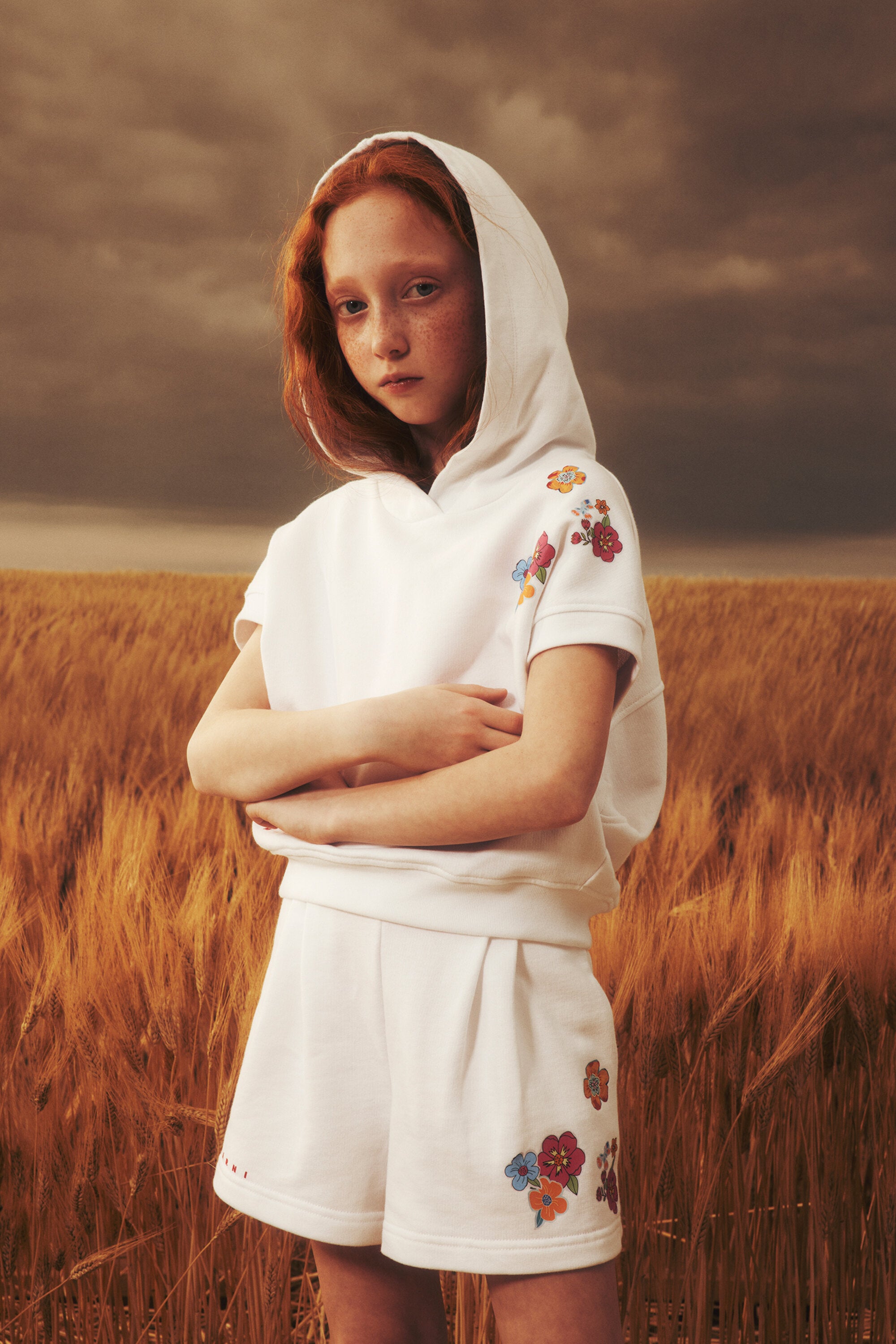 Sudadera egg shape con flores