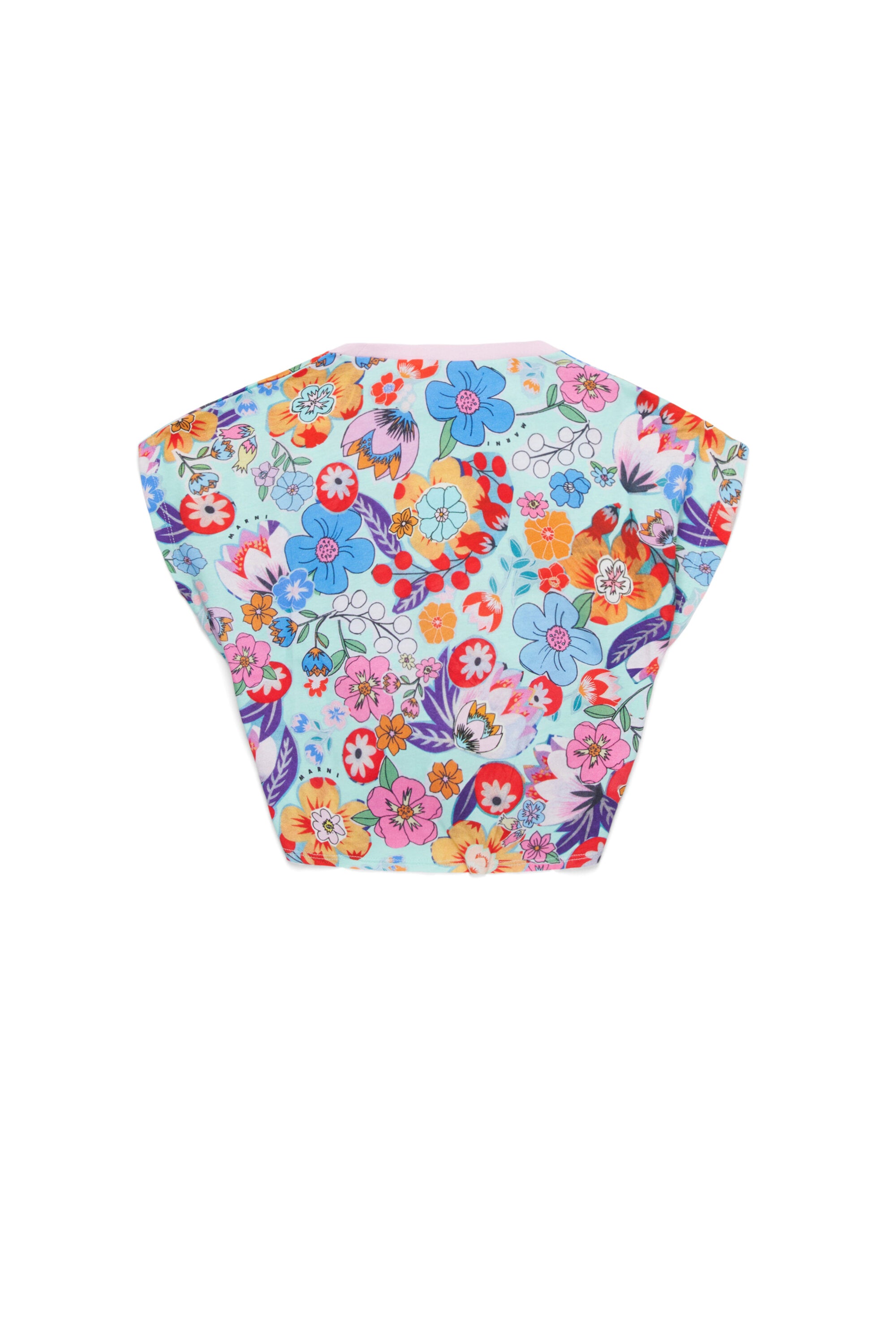 Camiseta Holiday allover con tejido anudado