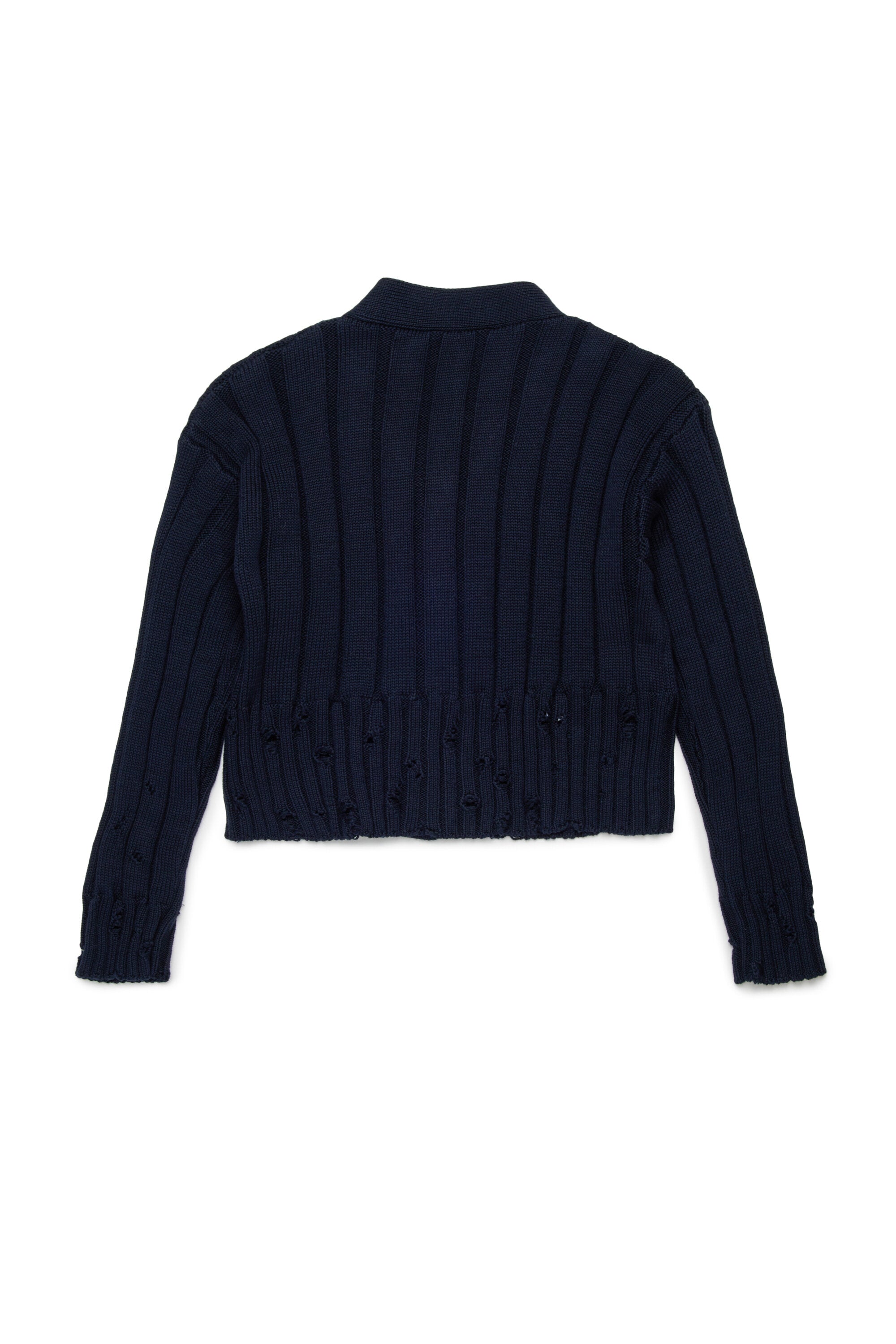 Marni girl's ribbed cardigan with rips | BRAVE KID