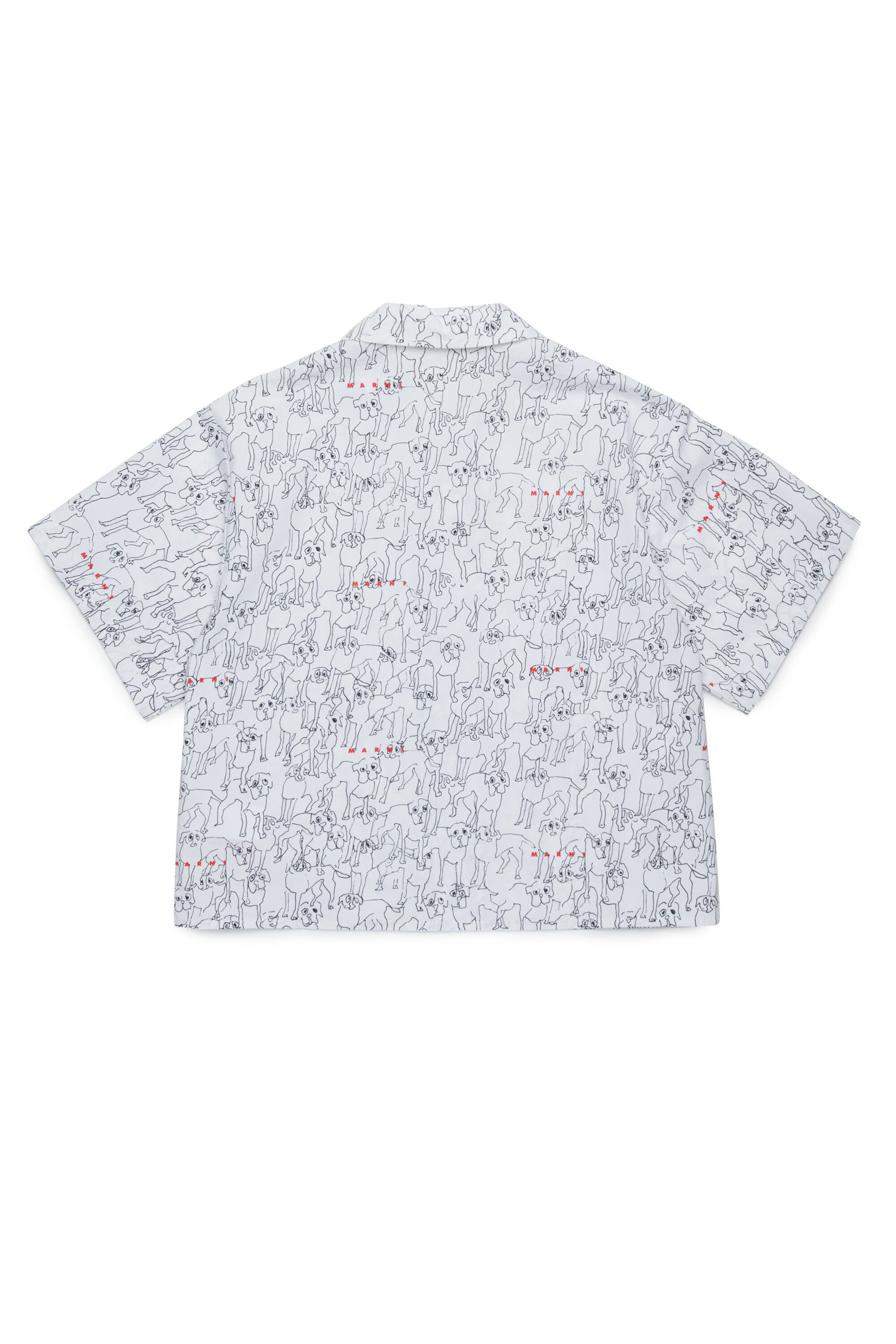 Camisa de bolos en popelín allover Joy