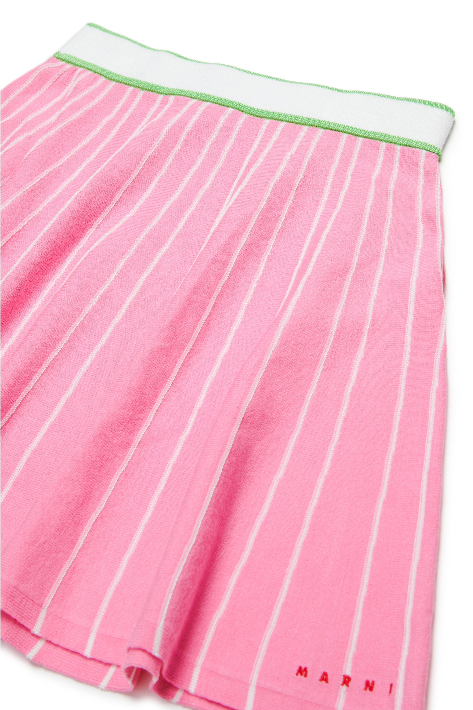 Minifalda de punto a rayas