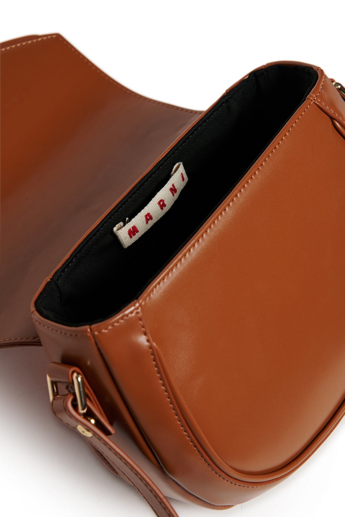 Smile Bag in coated fabric with shoulder strap