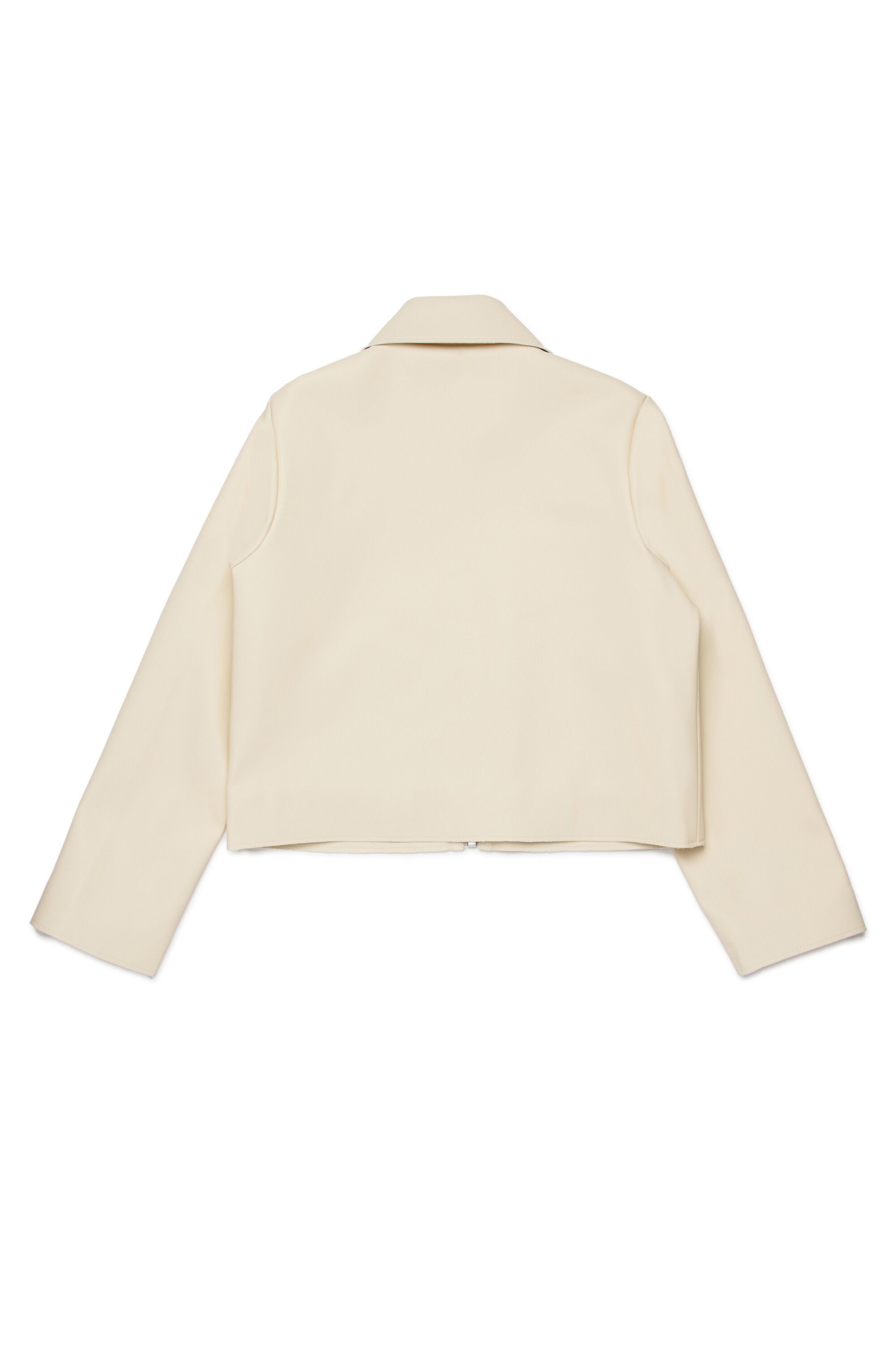 Chaqueta de tejido revestido con logotipo