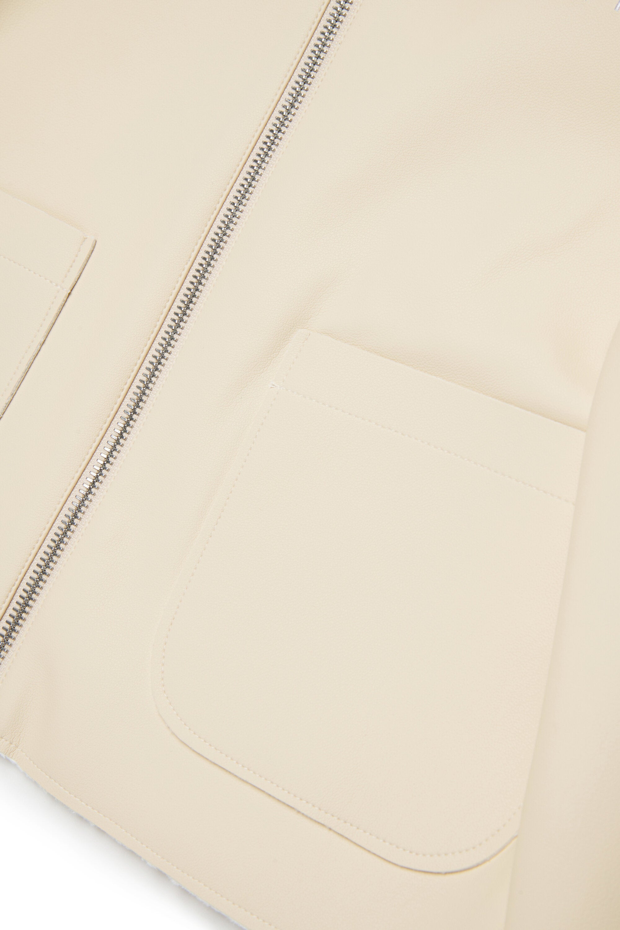 Chaqueta de tejido revestido con logotipo