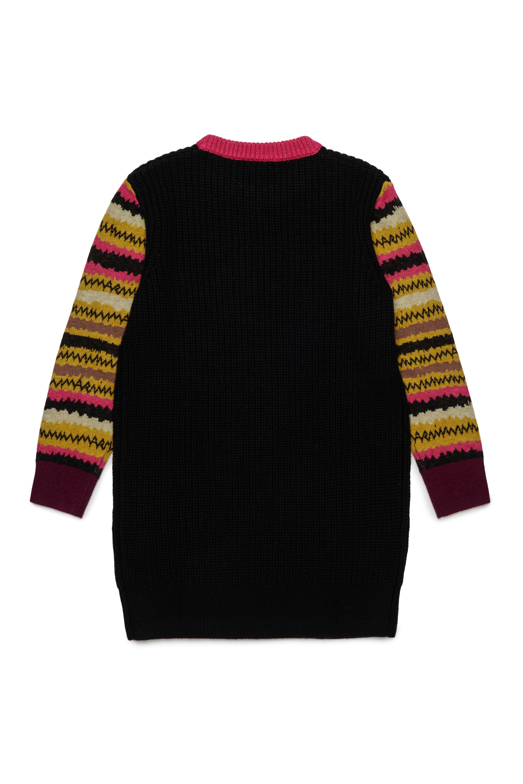 Minivestido de lana con mangas de fantasía Rock Doll